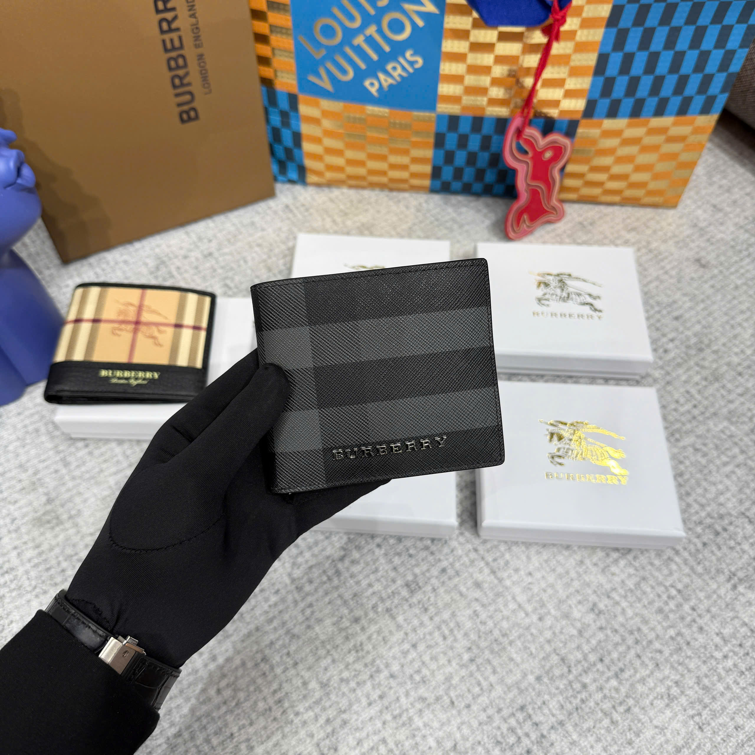 Ví ngắn gấp Burberry BBR các mẫu Like Auth fullbox túi thẻ phụ kiện PLD