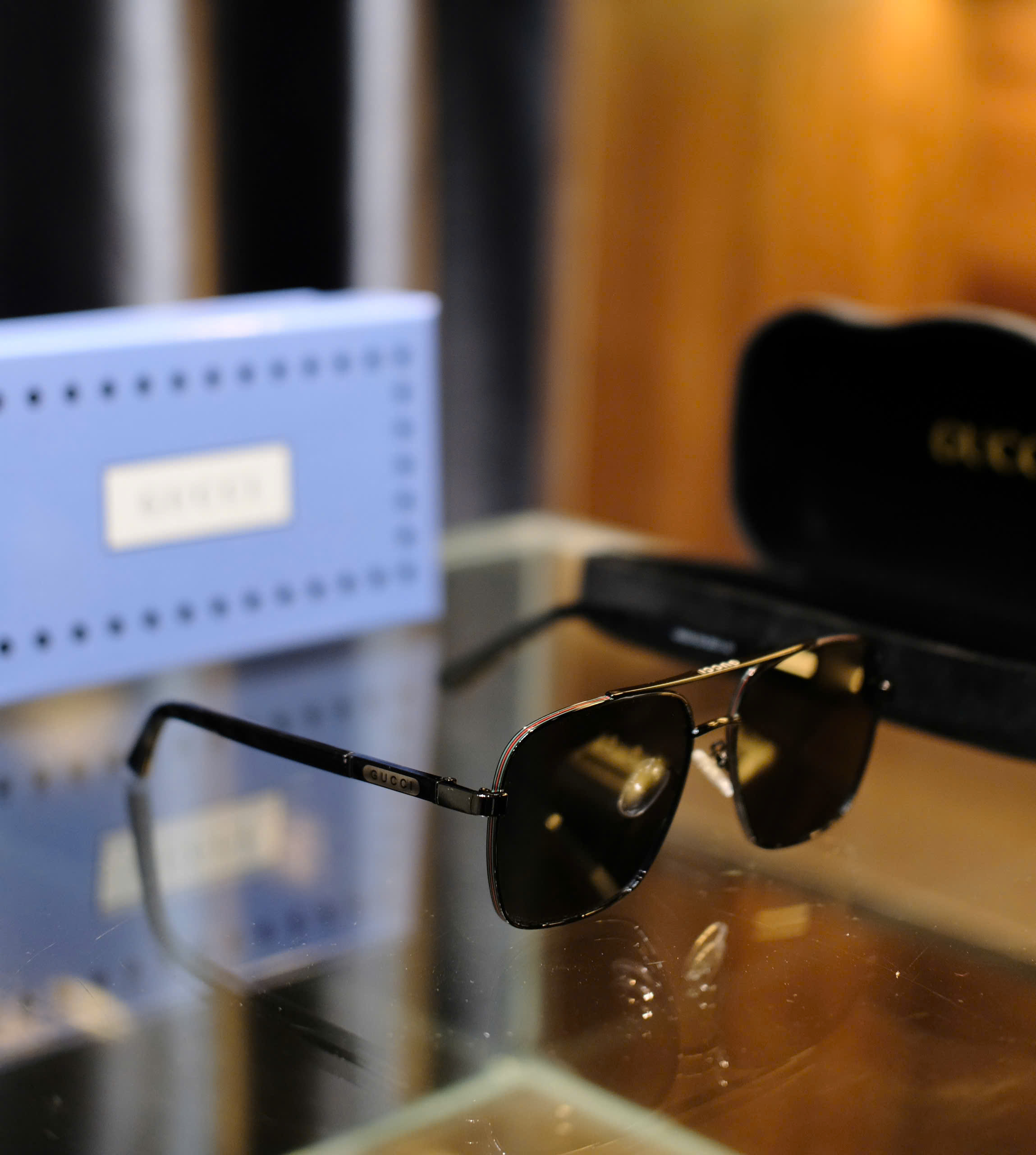 Kính mắt thời trang Gucci GC Đen gọng kim loại Like Auth on web fullbox DDT