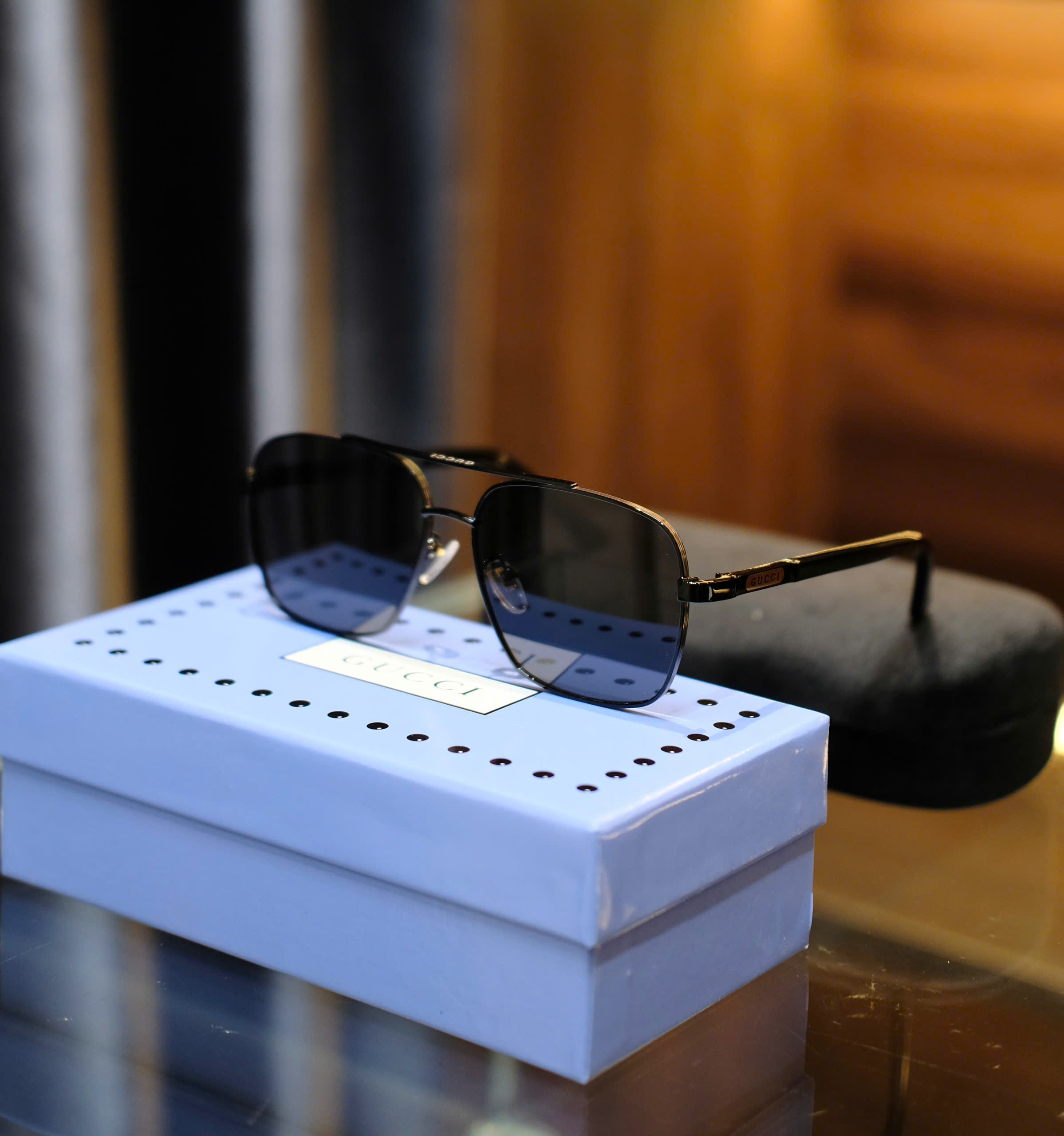 Kính mắt thời trang Gucci GC Đen gọng kim loại Like Auth on web fullbox DDT