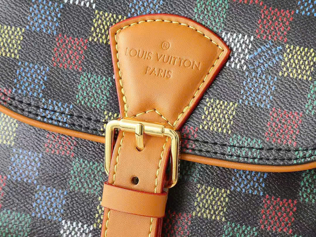 Túi đeo chéo Louis Vuitton LV Nâu họa tiết caro màu size 20x17x7cm Like Auth on web fullbox bill thẻ PLD
