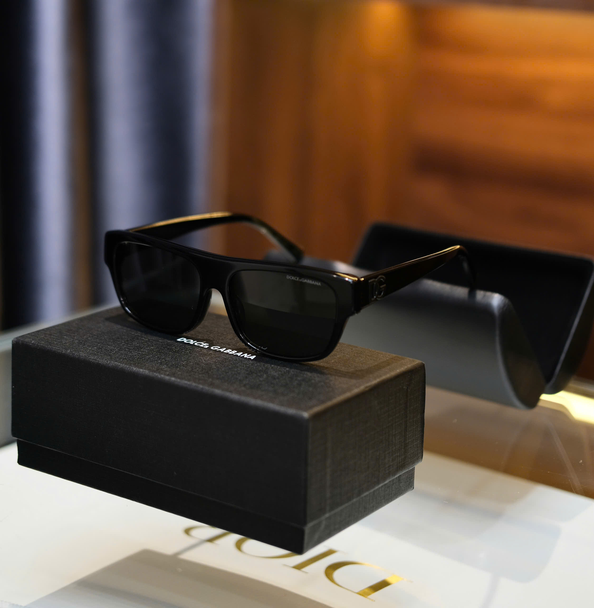 Kính mắt thời trang Dolce Gabbana DG Đen logo chữ gọng Like Auth on web fullbox DDT
