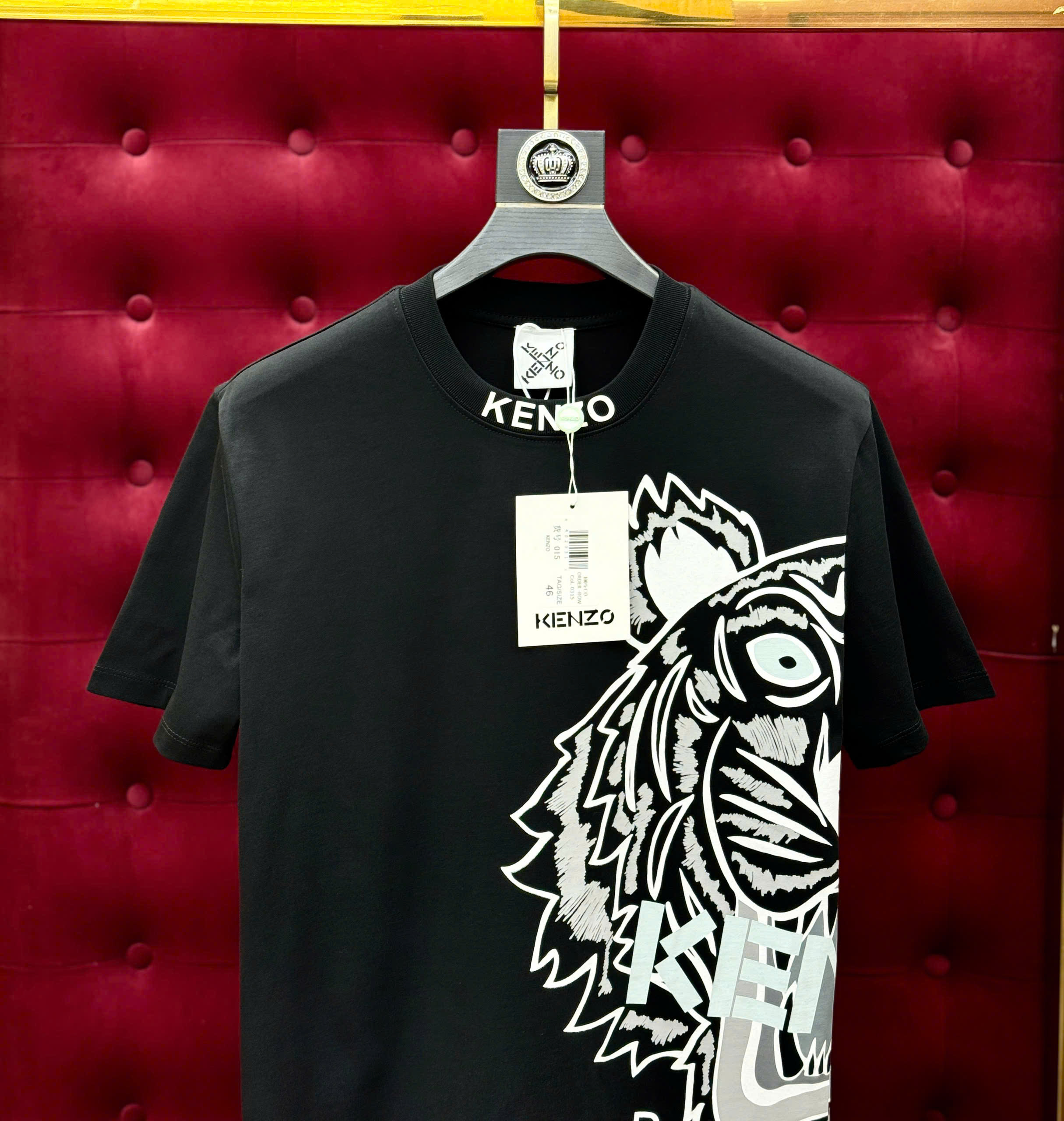 Áo phông T-shirt Kenzo KZ họa tiết logo mặt Hổ nửa trước sau Like Auth on web MK