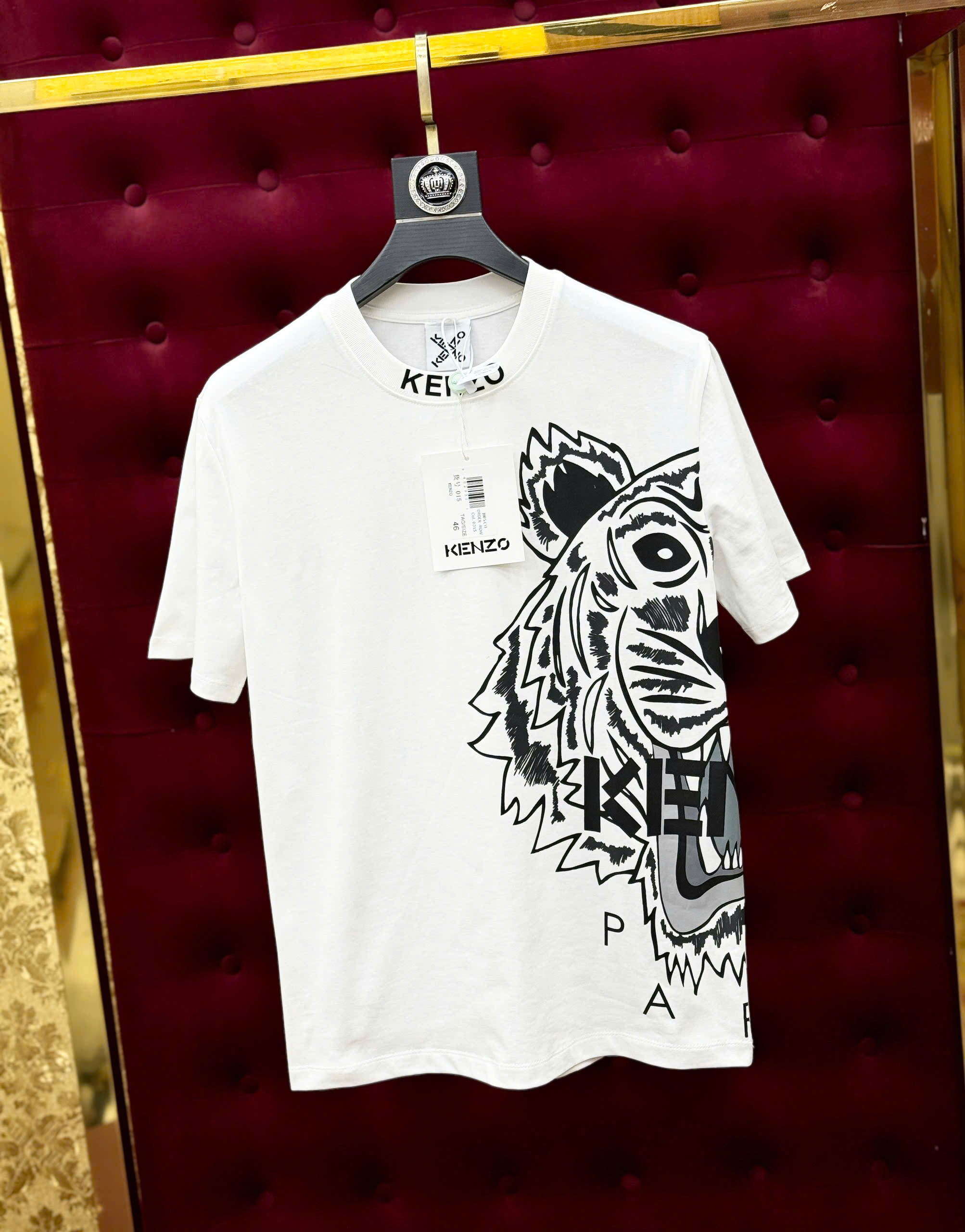 Áo phông T-shirt Kenzo KZ họa tiết logo mặt Hổ nửa trước sau Like Auth on web MK