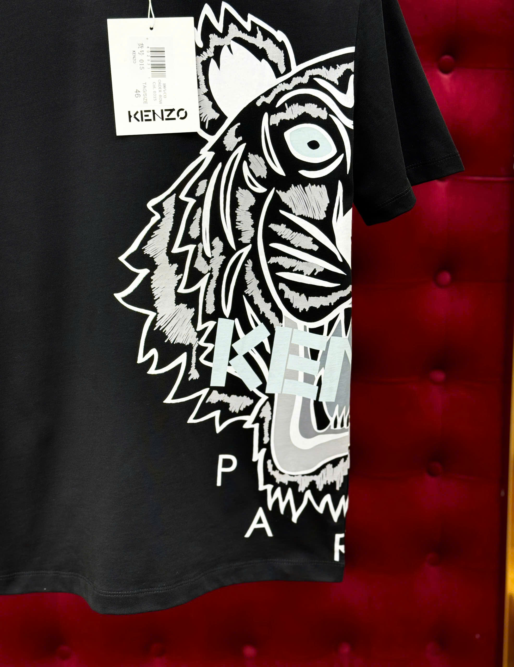 Áo phông T-shirt Kenzo KZ họa tiết logo mặt Hổ nửa trước sau Like Auth on web MK