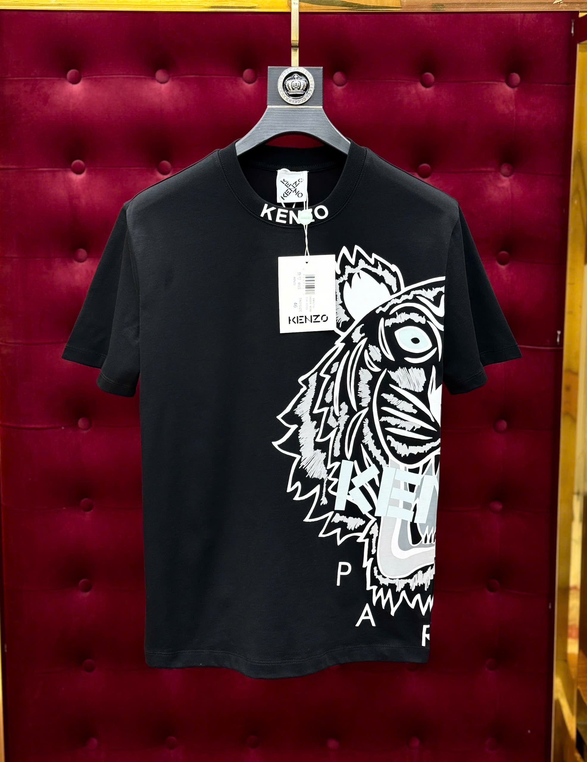 Áo phông T-shirt Kenzo KZ họa tiết logo mặt Hổ nửa trước sau Like Auth on web MK