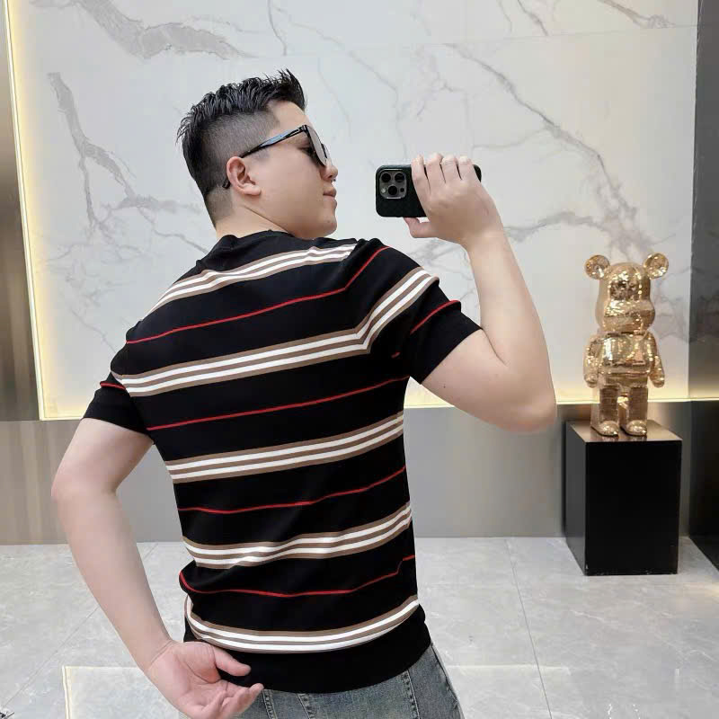 Áo phông T-shirt Burberry BBR kẻ sọc ngang Like Auth on web MK