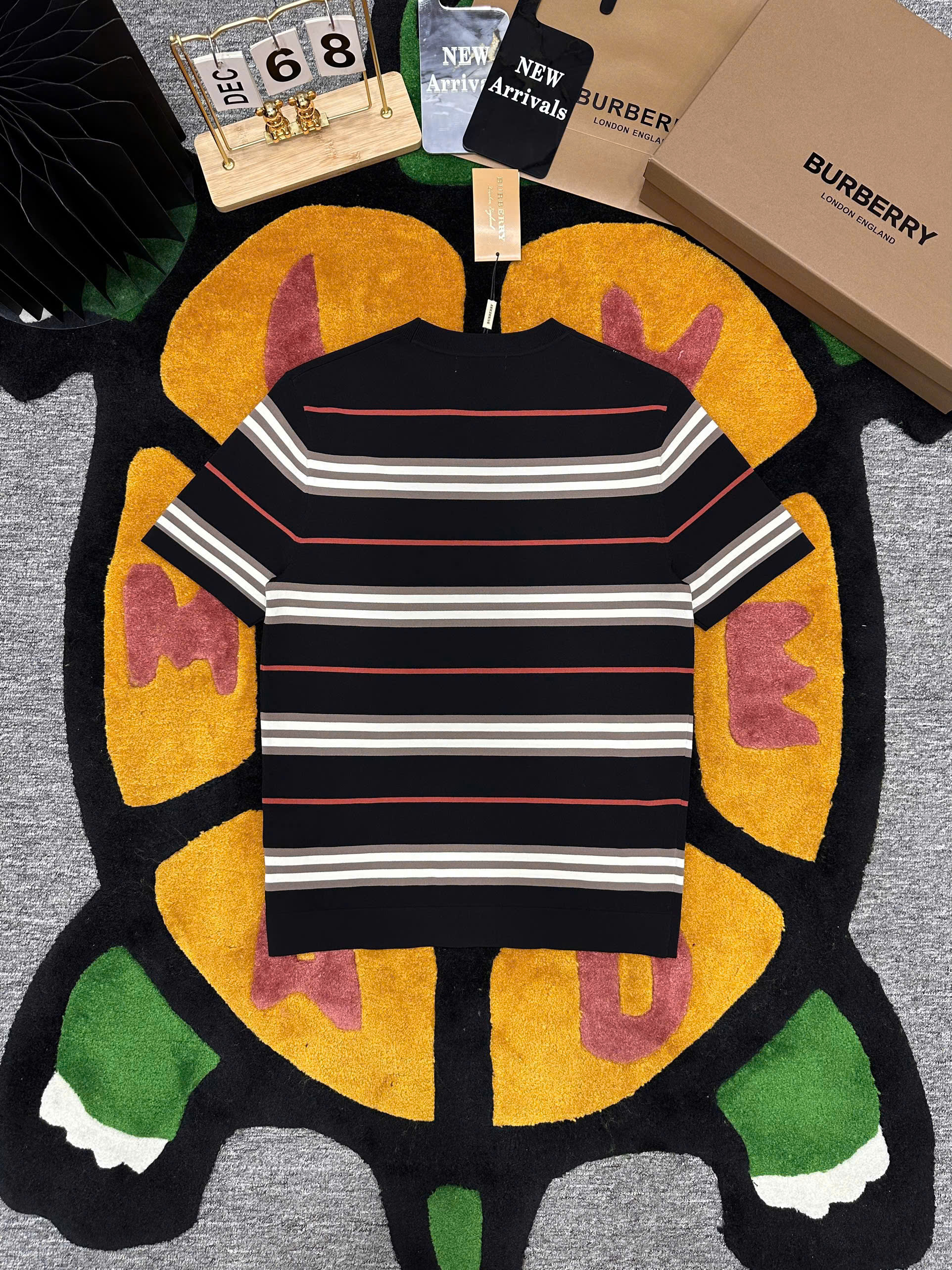 Áo phông T-shirt Burberry BBR kẻ sọc ngang Like Auth on web MK