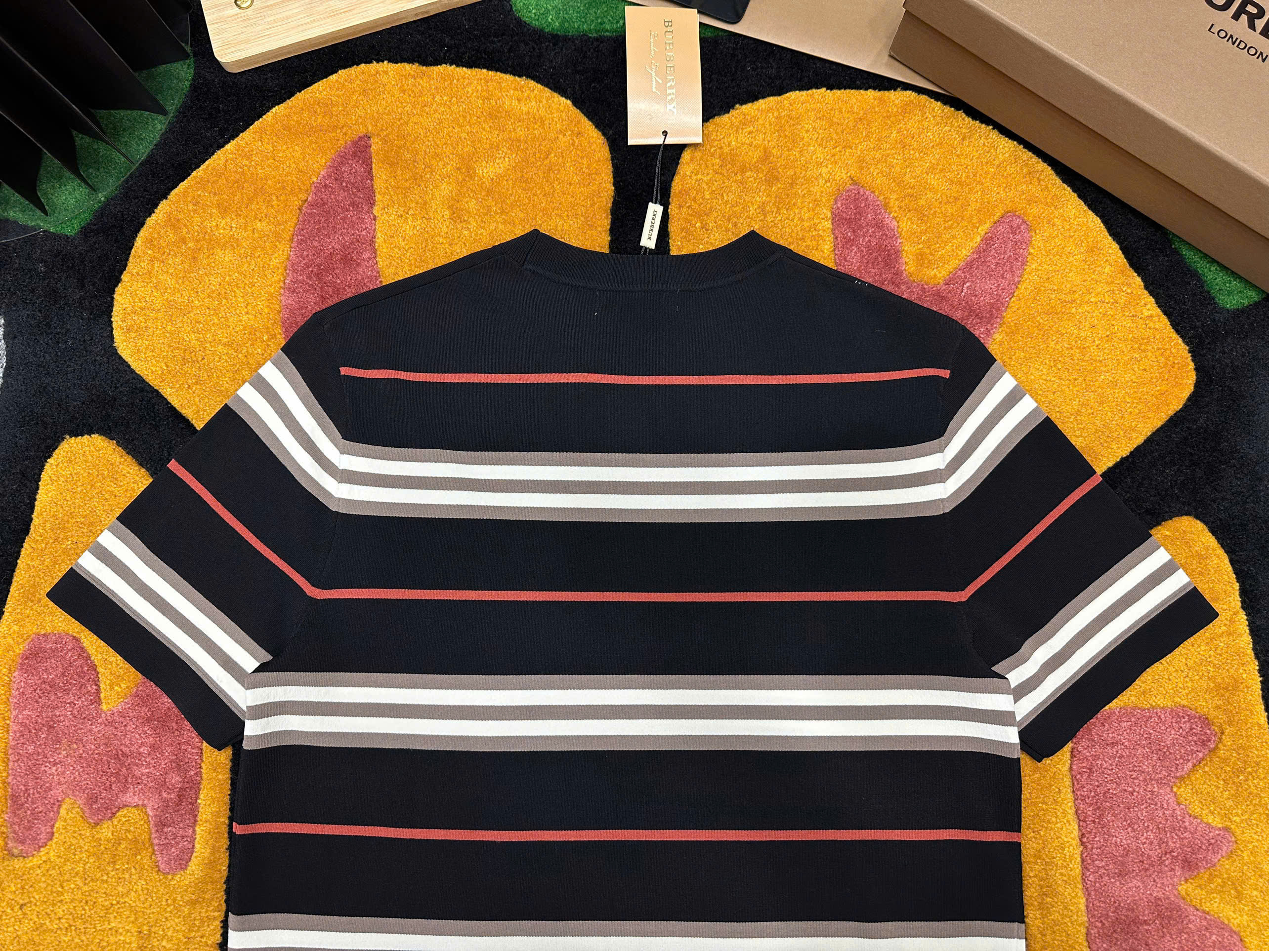 Áo phông T-shirt Burberry BBR kẻ sọc ngang Like Auth on web MK