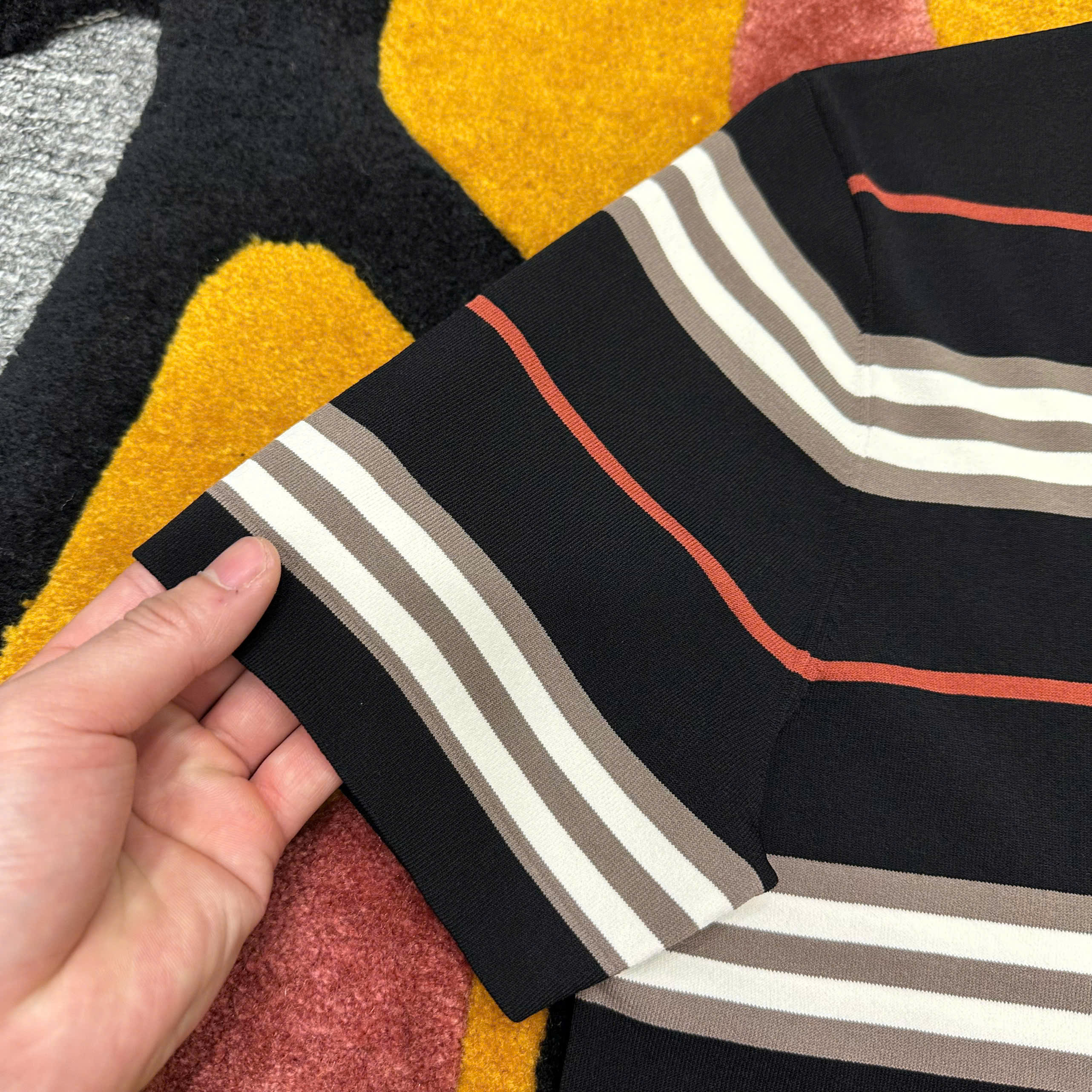Áo phông T-shirt Burberry BBR kẻ sọc ngang Like Auth on web MK