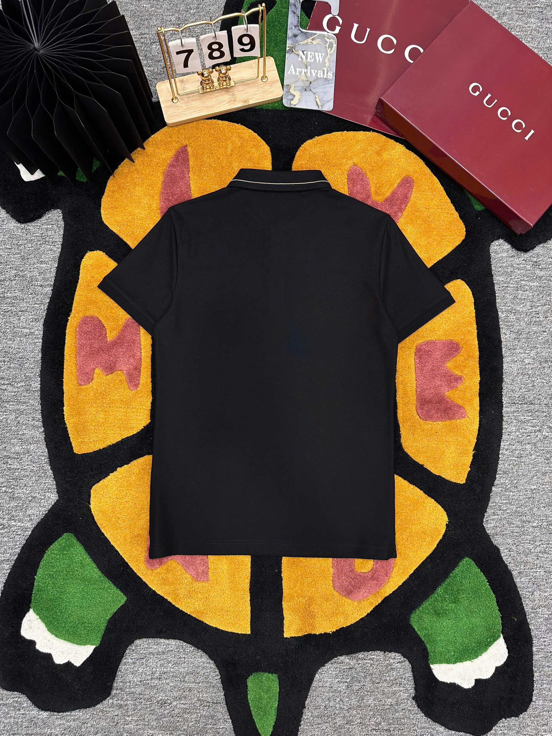 Áo polo Gucci GC logo Ong Rắn thêu cổ Like Auth 1-1 on web MK