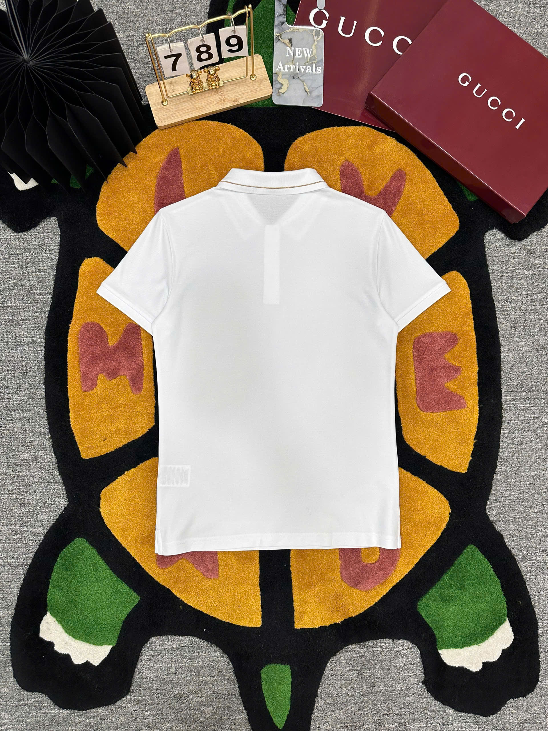Áo polo Gucci GC logo Ong Rắn thêu cổ Like Auth 1-1 on web MK