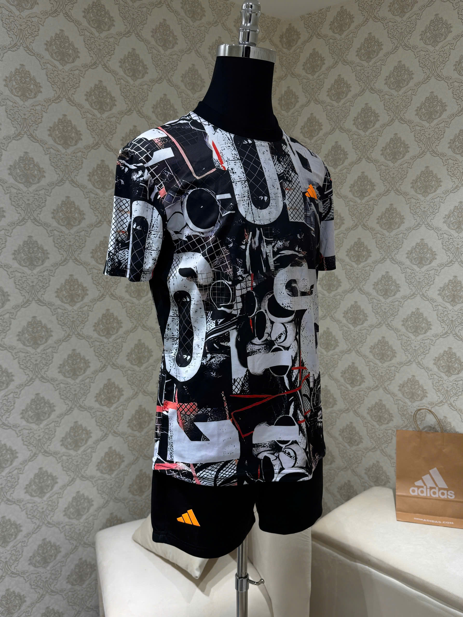 Bộ, Set hè Adidas A họa tiết chữ loang màu Like Auth on web NV