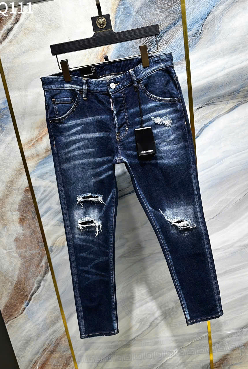 Quần Jean Dsquared2 DSQ2 Xanh bạc rách mài Like Auth on web LK