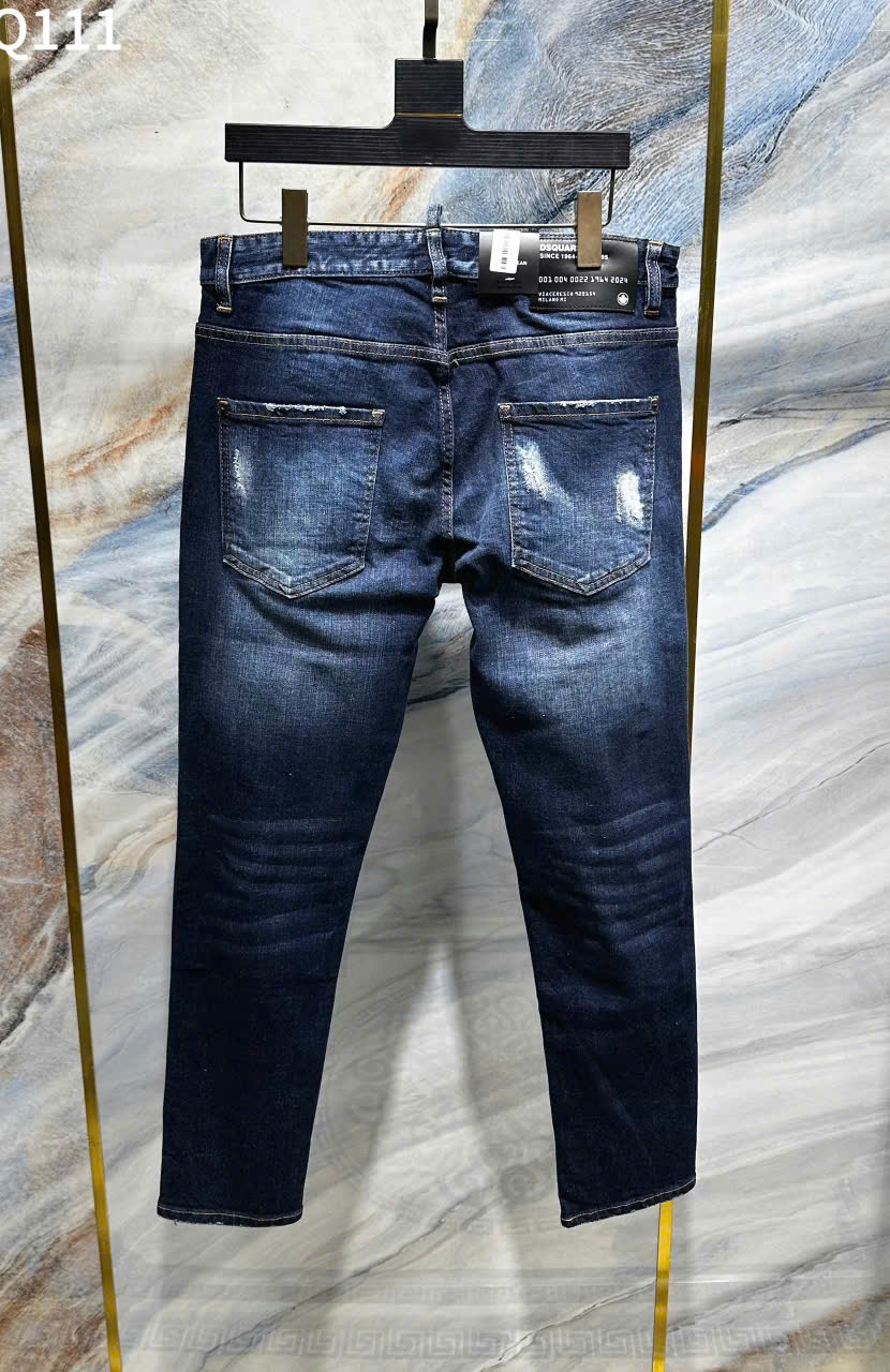 Quần Jean Dsquared2 DSQ2 Xanh bạc rách mài Like Auth on web LK