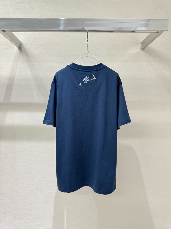 Áo phông T-shirt Louis Vuitton LV Xanh than họa tiết logo thuyền thêu Like Auth on web VTN