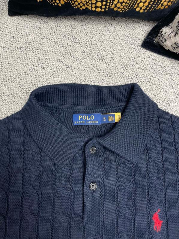 Áo polo len Polo trơn logo ngựa thêu ngực Like Auth 1-1 on web VTN