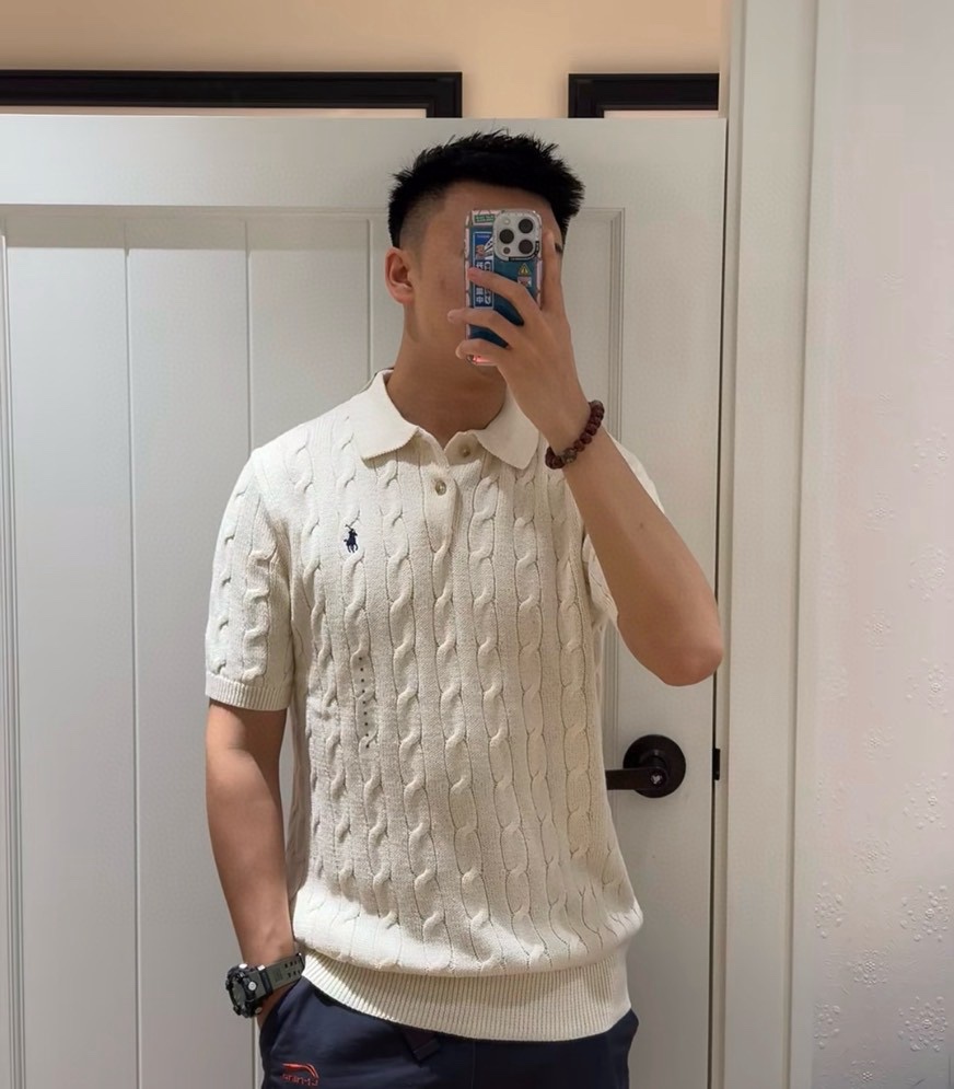 Áo polo len Polo trơn logo ngựa thêu ngực Like Auth 1-1 on web VTN