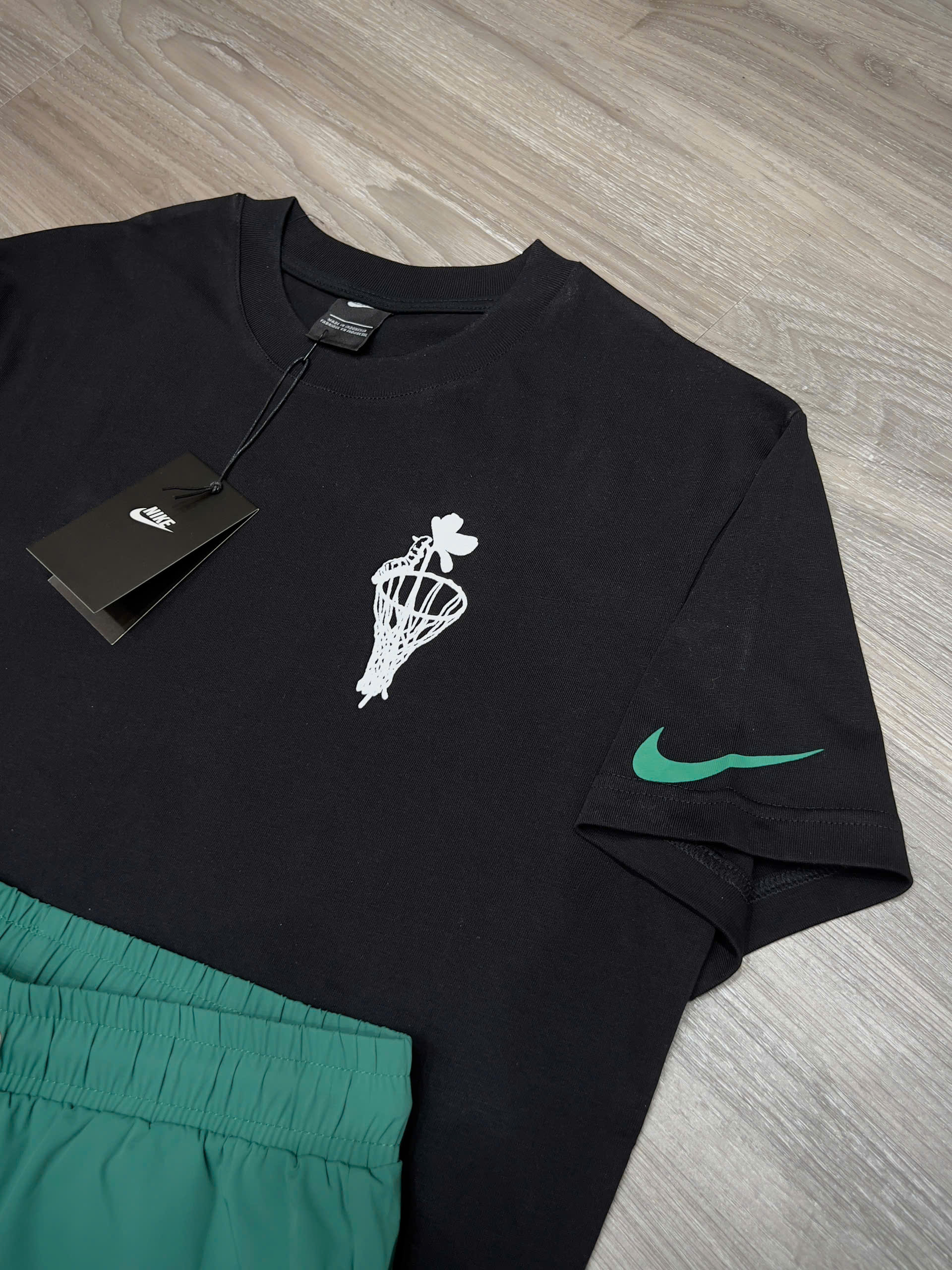 Bộ, Set hè Nike NK phối màu quần Xanh lá Like Auth on web NV