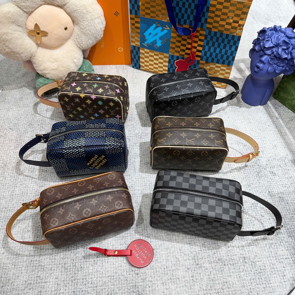 Túi Clutch cầm tay Louis Vuitton LV họa tiết hoa vân các màu size 23x13x12cm Like Auth Fullbox phụ kiện PLD