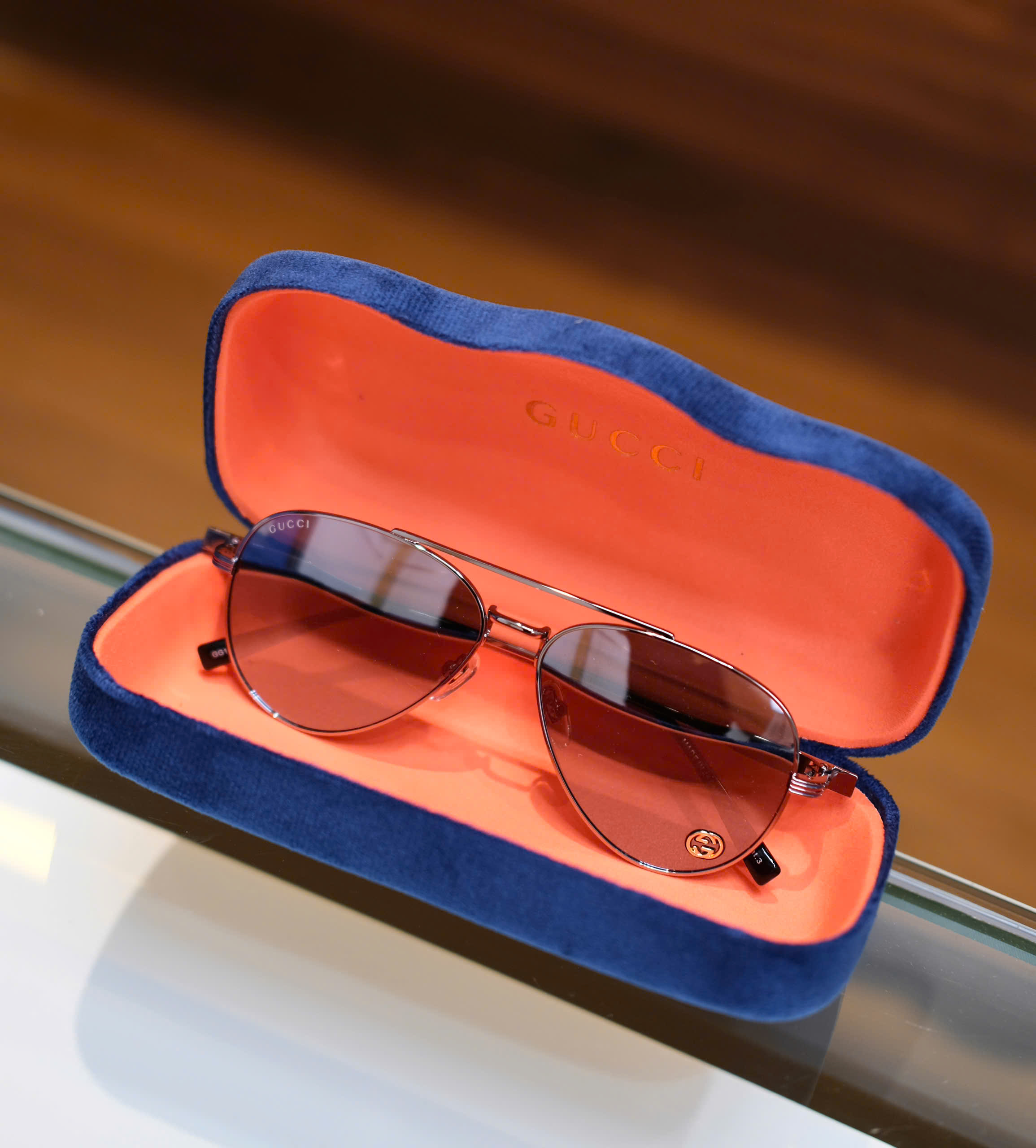 Kính mắt thời trang Gucci GC Đen logo kim loại mắt Like Auth on web fullbox DDT