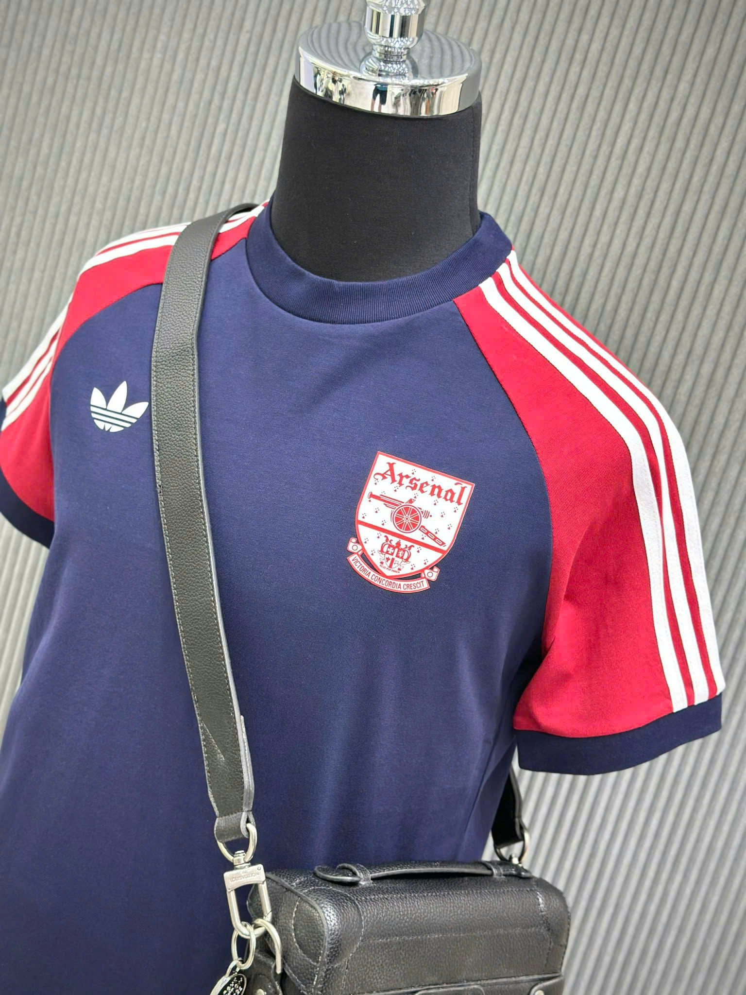 Bộ, Set hè Adidas A Xanh than phối vai Đỏ Like Auth on web VTN