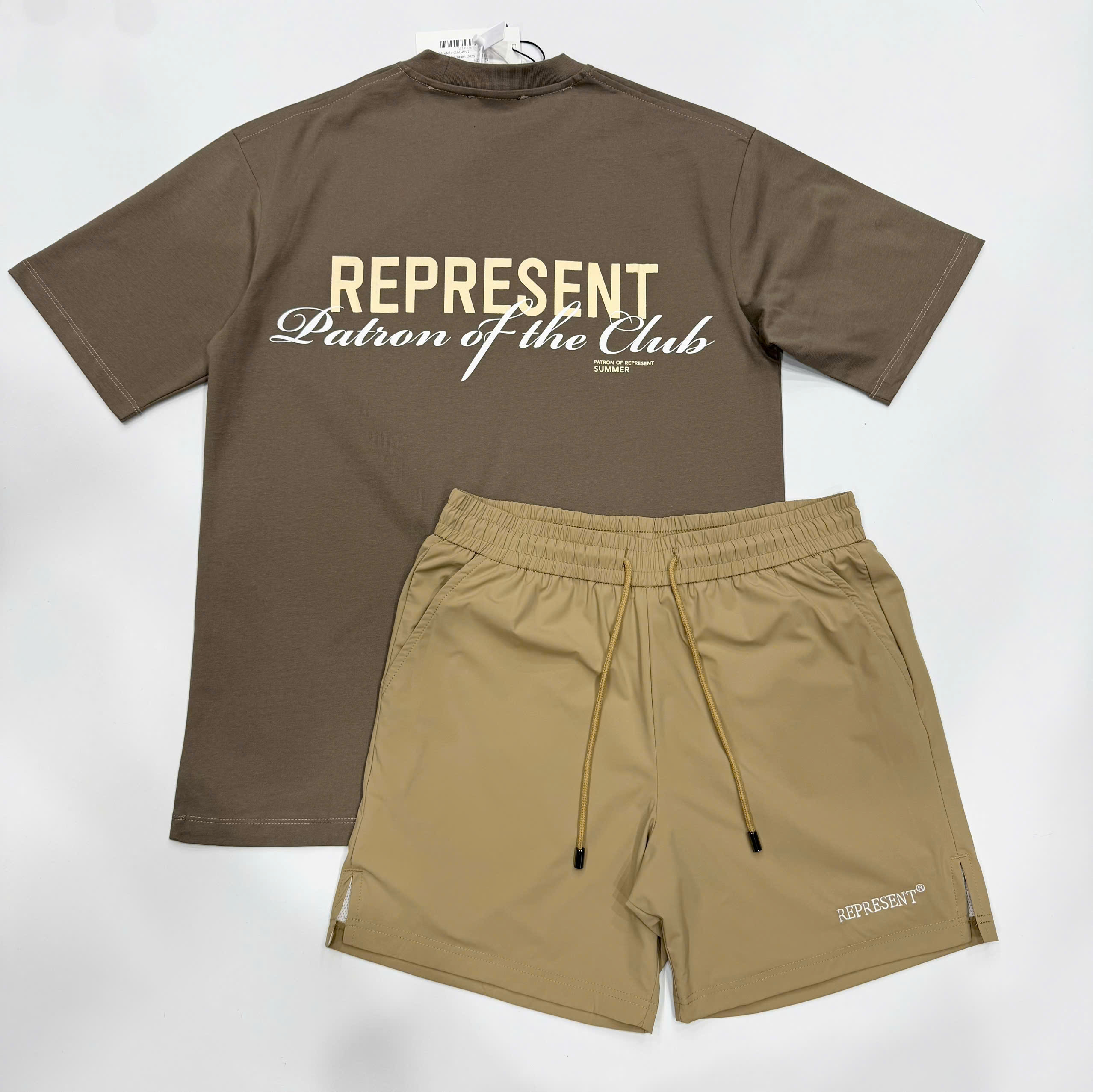 Bộ, set hè Represent logo chữ basic Like Auth on web CD