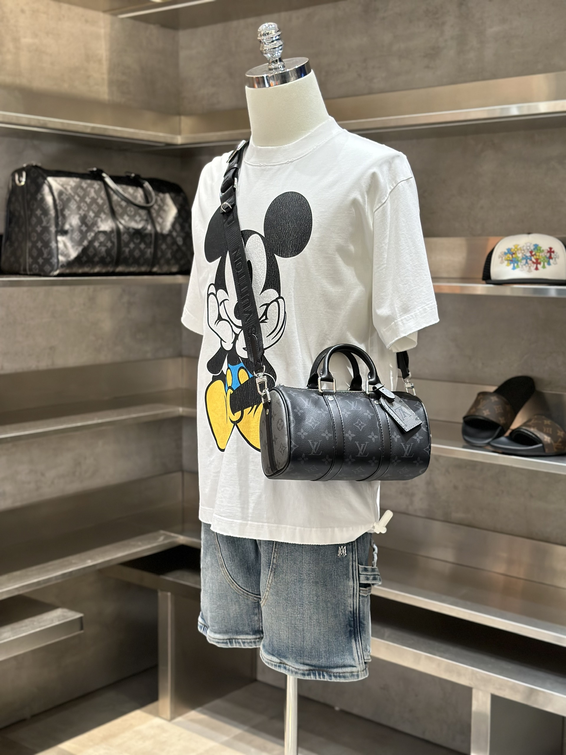 Áo phông T-shirt Local Trắng  họa tiết Mickey Like Auth VTN