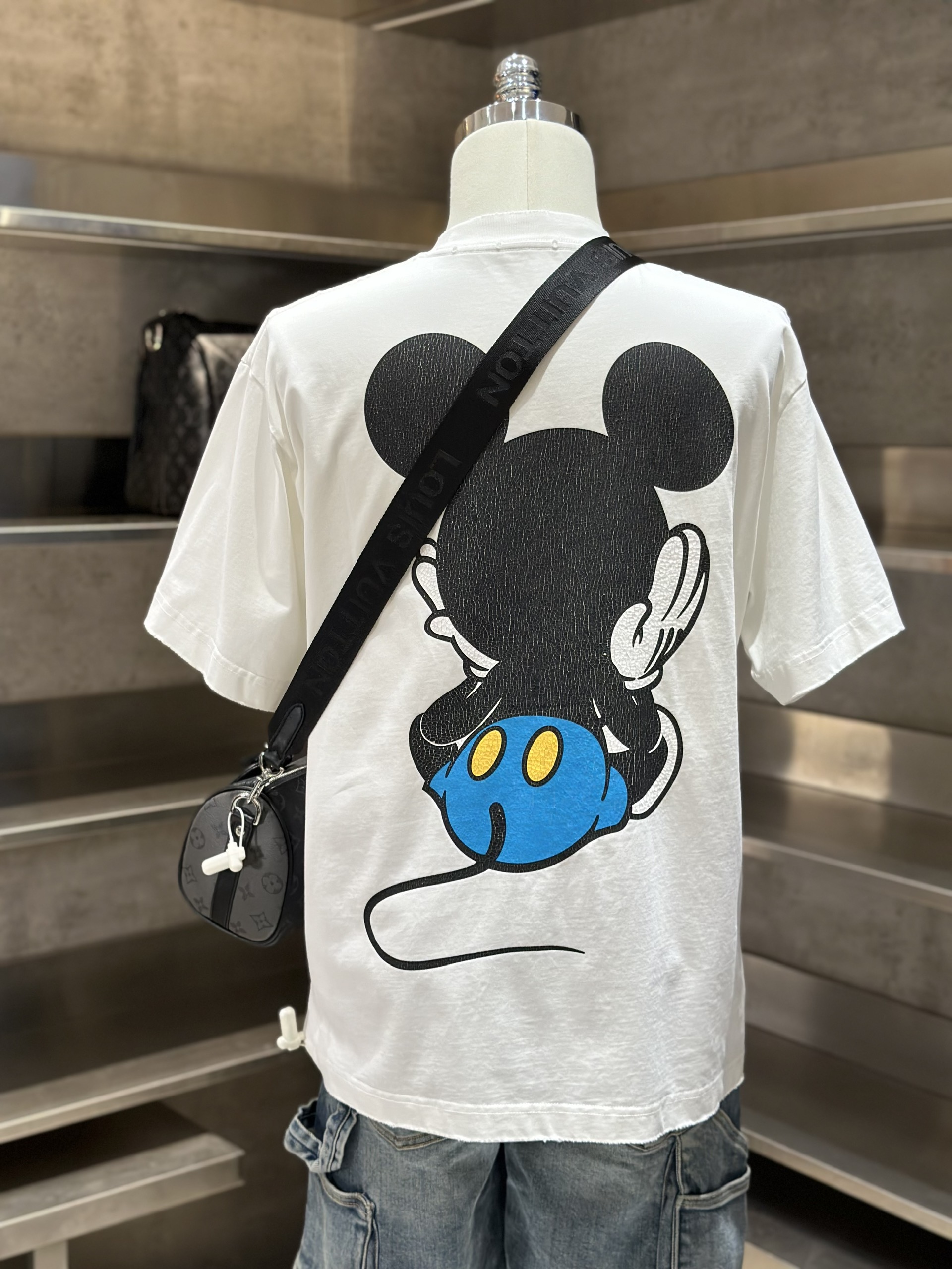 Áo phông T-shirt Local Trắng  họa tiết Mickey Like Auth VTN