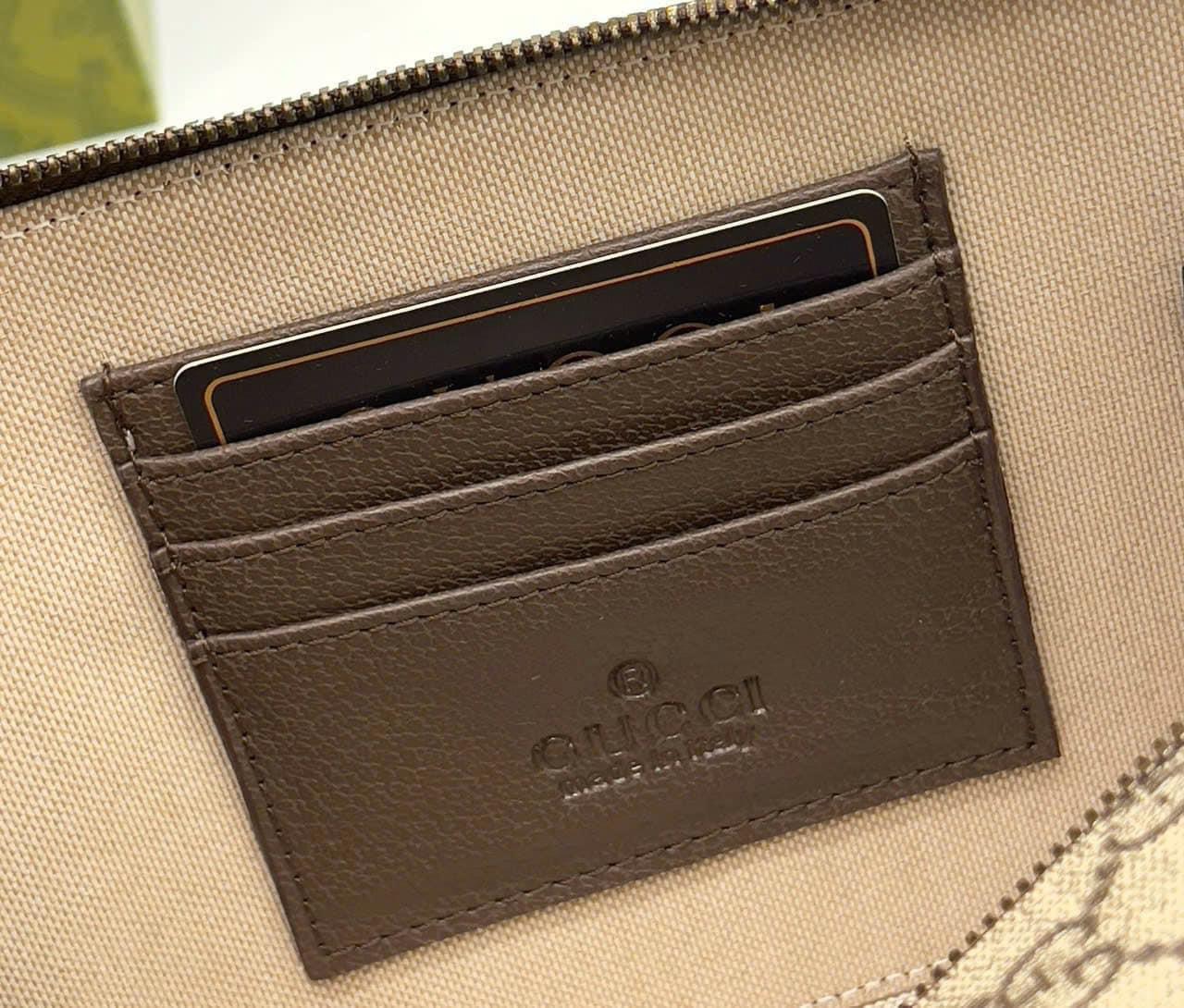 Túi hộp đeo chéo Gucci GC Nâu họa tiết monogram logo GG kẻ sọc Xanh Đỏ size 23x7.5x14.5cm Like Auth on web fullbox bill thẻ PLD