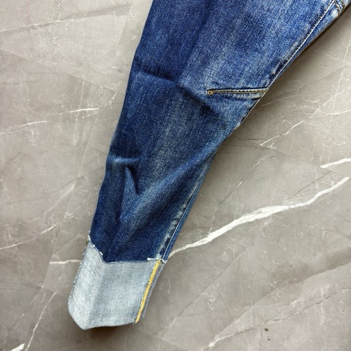Quần Jean Dsquared2 DSQ2 Xanh móc D sắt gấu sắn Like Auth VTN
