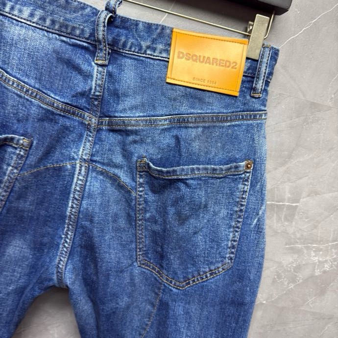 Quần Jean Dsquared2 DSQ2 Xanh móc D sắt gấu sắn Like Auth VTN