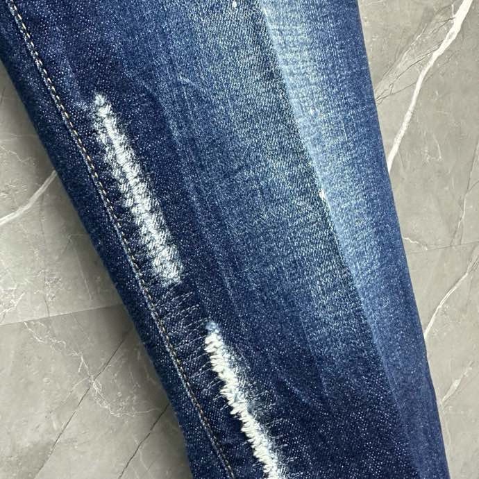 Quần Jean Dsquared2 DSQ2 Xanh rách xước vẩy sơn Like Auth VTN