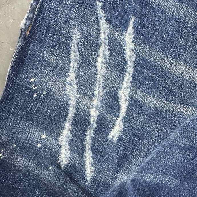 Quần Jean Dsquared2 DSQ2 Xanh rách xước vẩy sơn Like Auth VTN