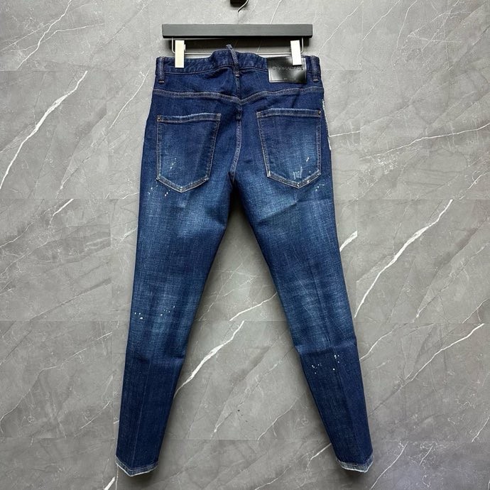 Quần Jean Dsquared2 DSQ2 Xanh rách xước vẩy sơn Like Auth VTN