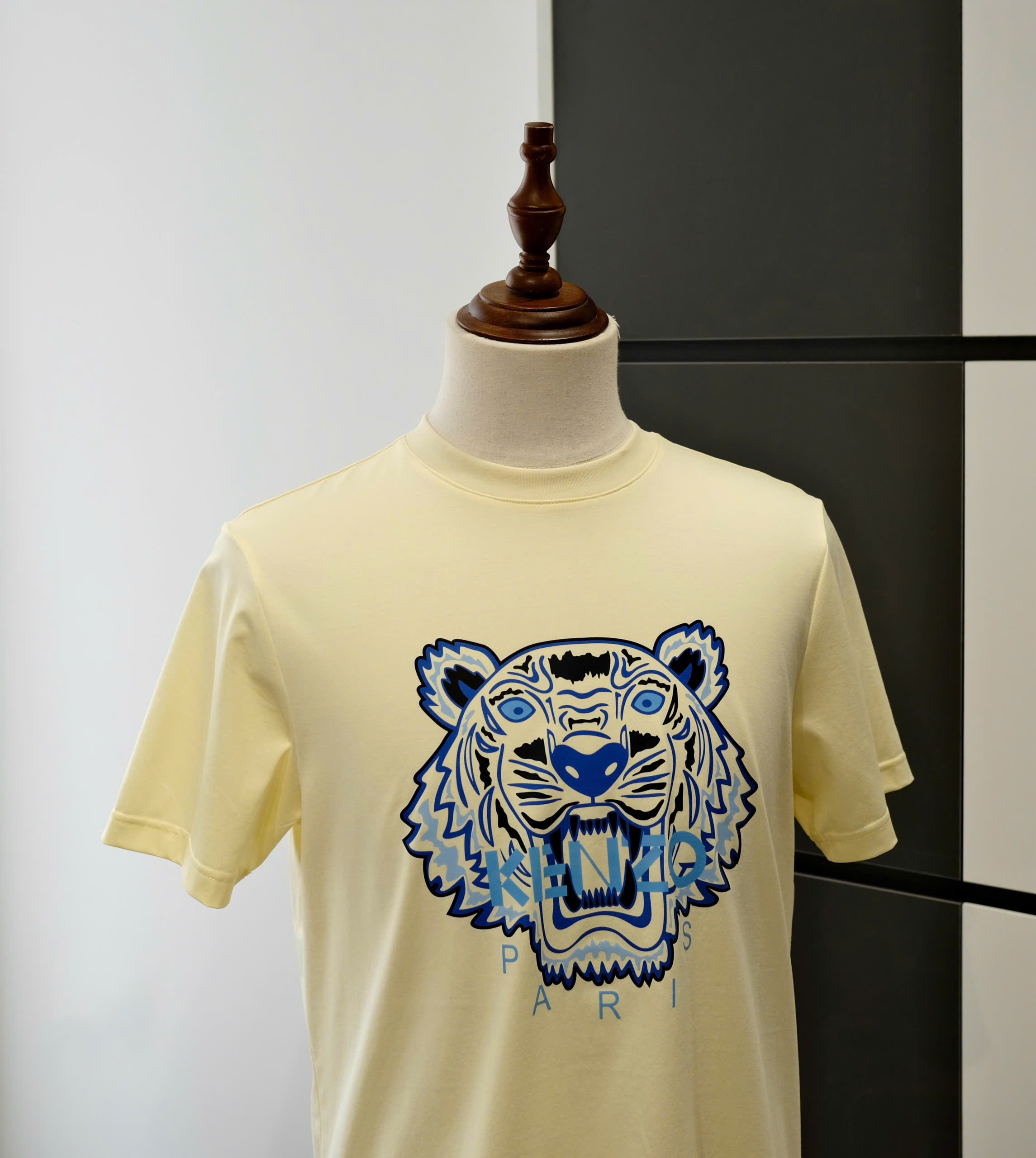 Áo phông T-shirt Kenzo KZ Vàng logo mặt Hổ Xanh Like Auth DDT