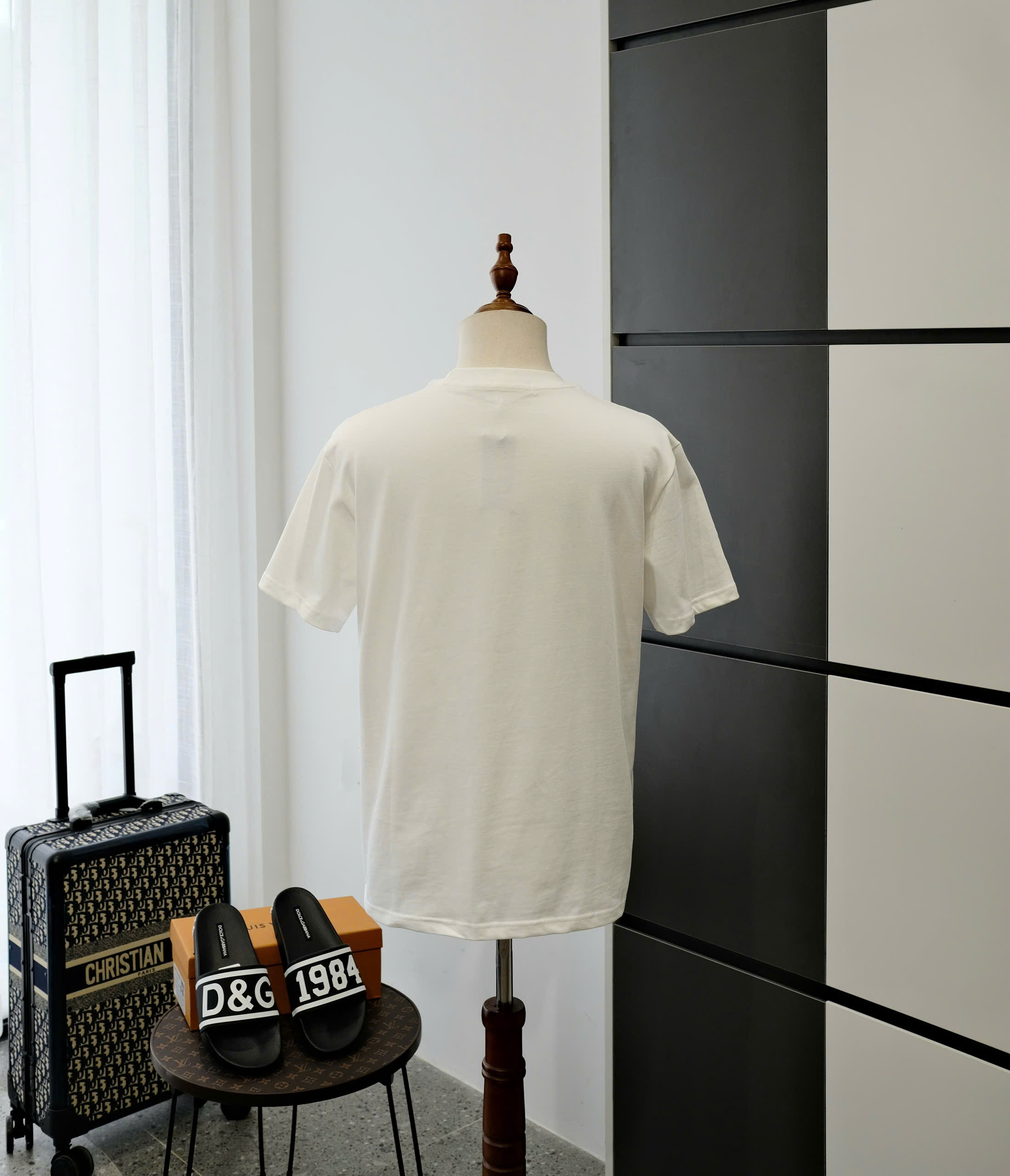 Áo phông T-shirt Polo Ralph Lauren Trắng logo ngựa 3 Đen thêu ngực tay Like Auth DDT