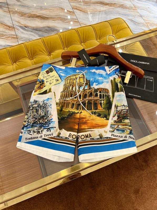 Quần short gió Dolce Gabbana DG họa tiết đấu trường Roma Like Auth 44-48 VTN