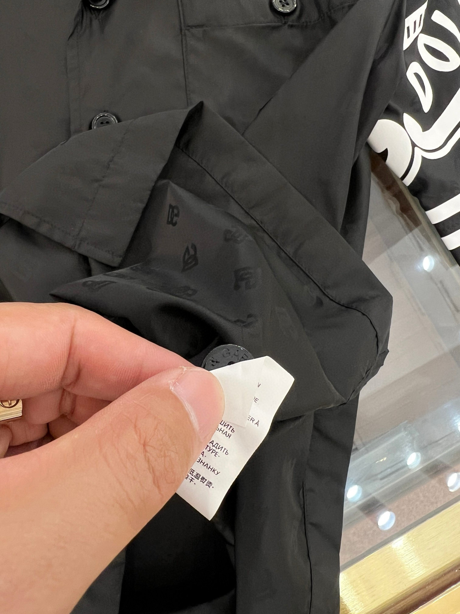 Bộ, set hè Dolce Gabbana DG Đen logo kẻ viền Trắng Like Auth VTN