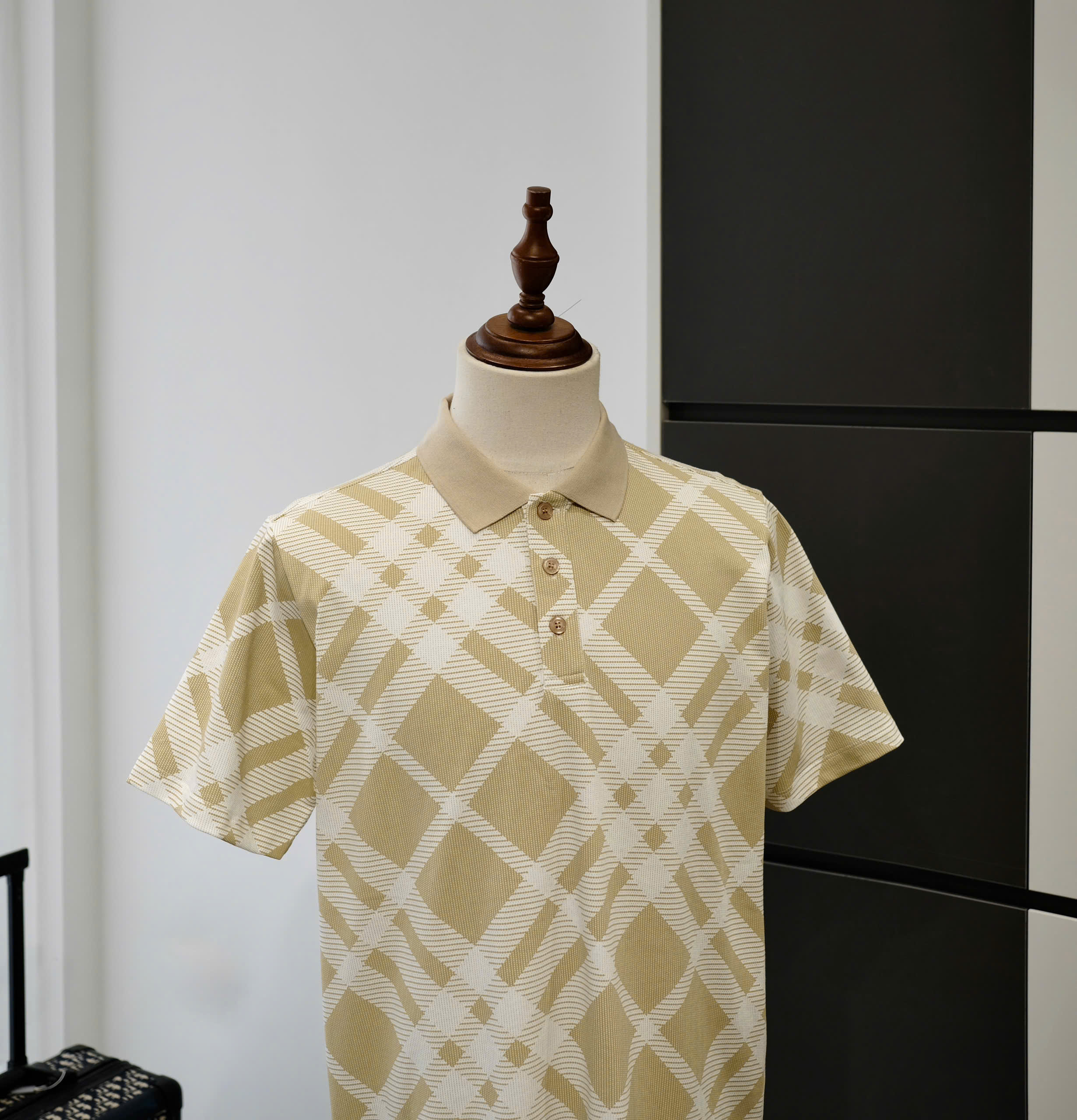 Áo polo Burberry BBR Be kẻ sọc Trắng Like Auth S-L DDT
