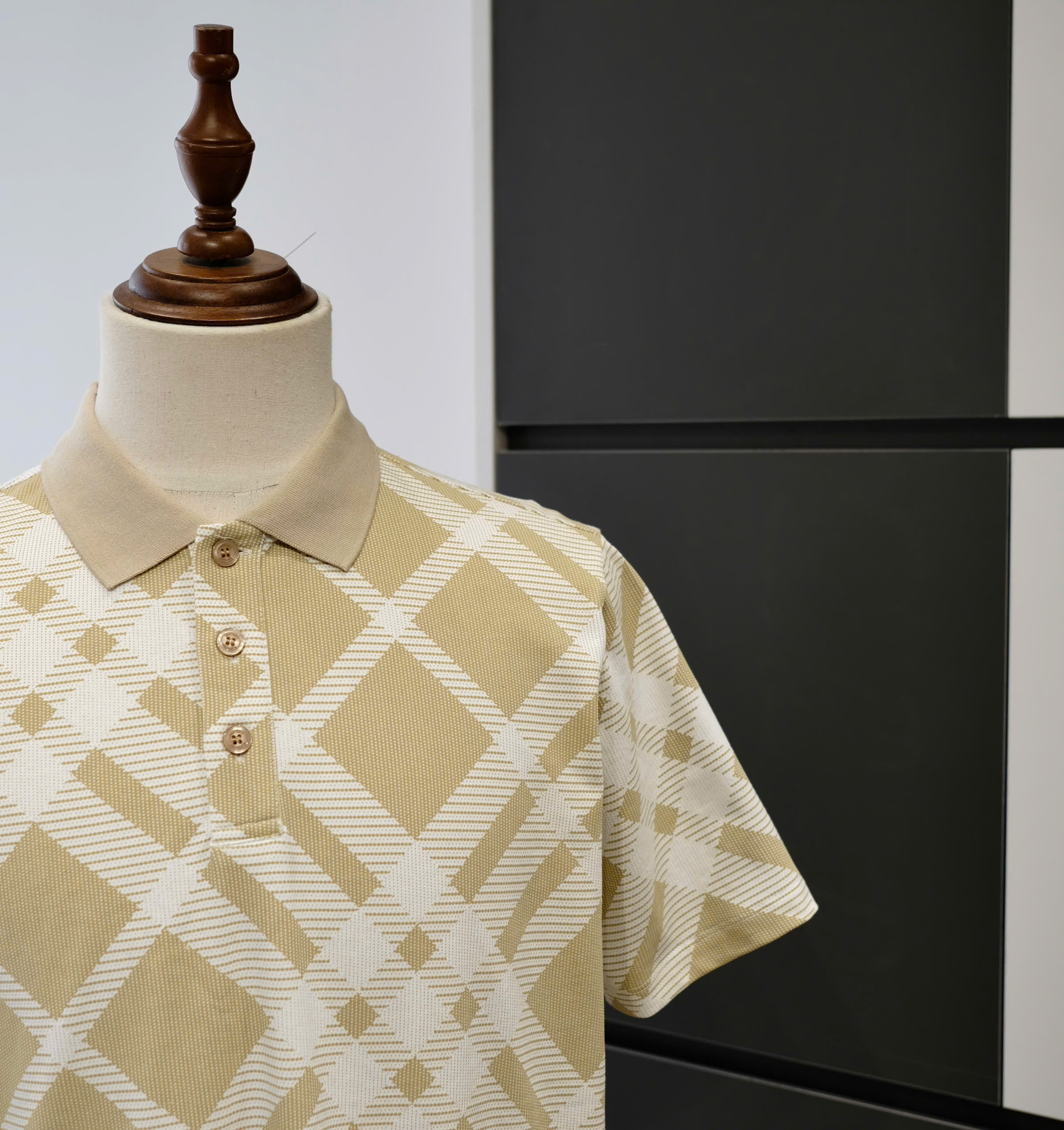 Áo polo Burberry BBR Be kẻ sọc Trắng Like Auth S-L DDT