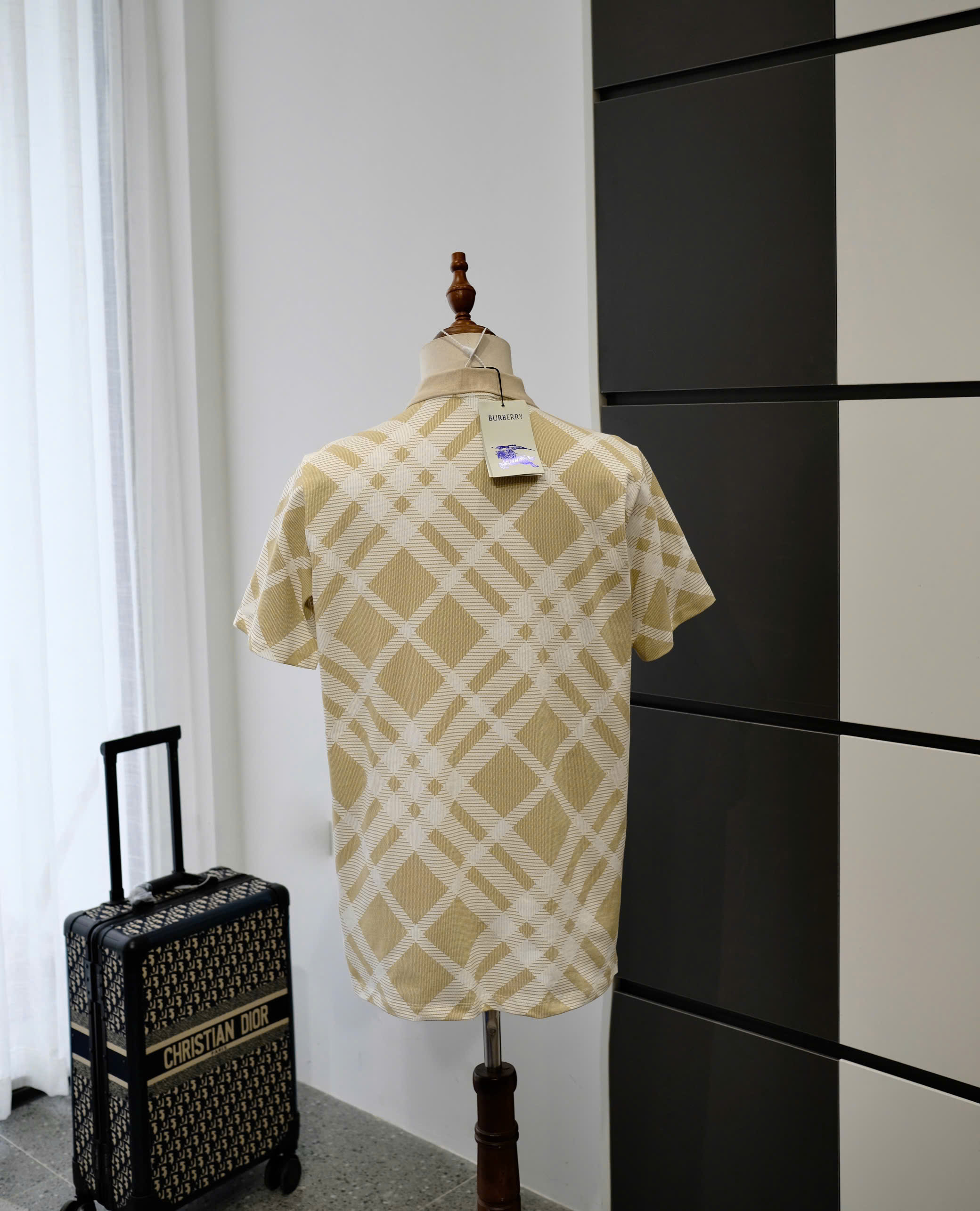 Áo polo Burberry BBR Be kẻ sọc Trắng Like Auth S-L DDT