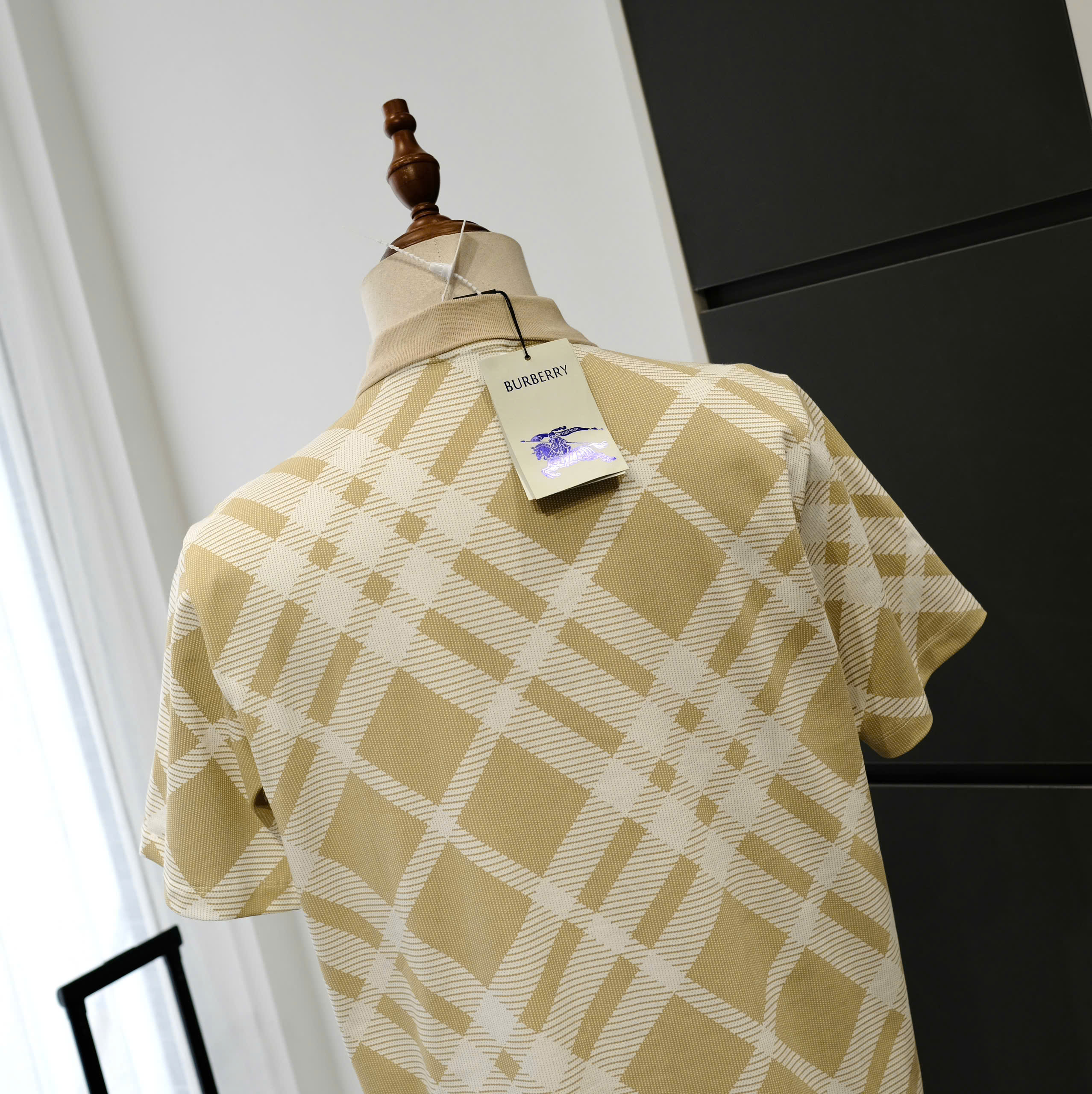 Áo polo Burberry BBR Be kẻ sọc Trắng Like Auth S-L DDT