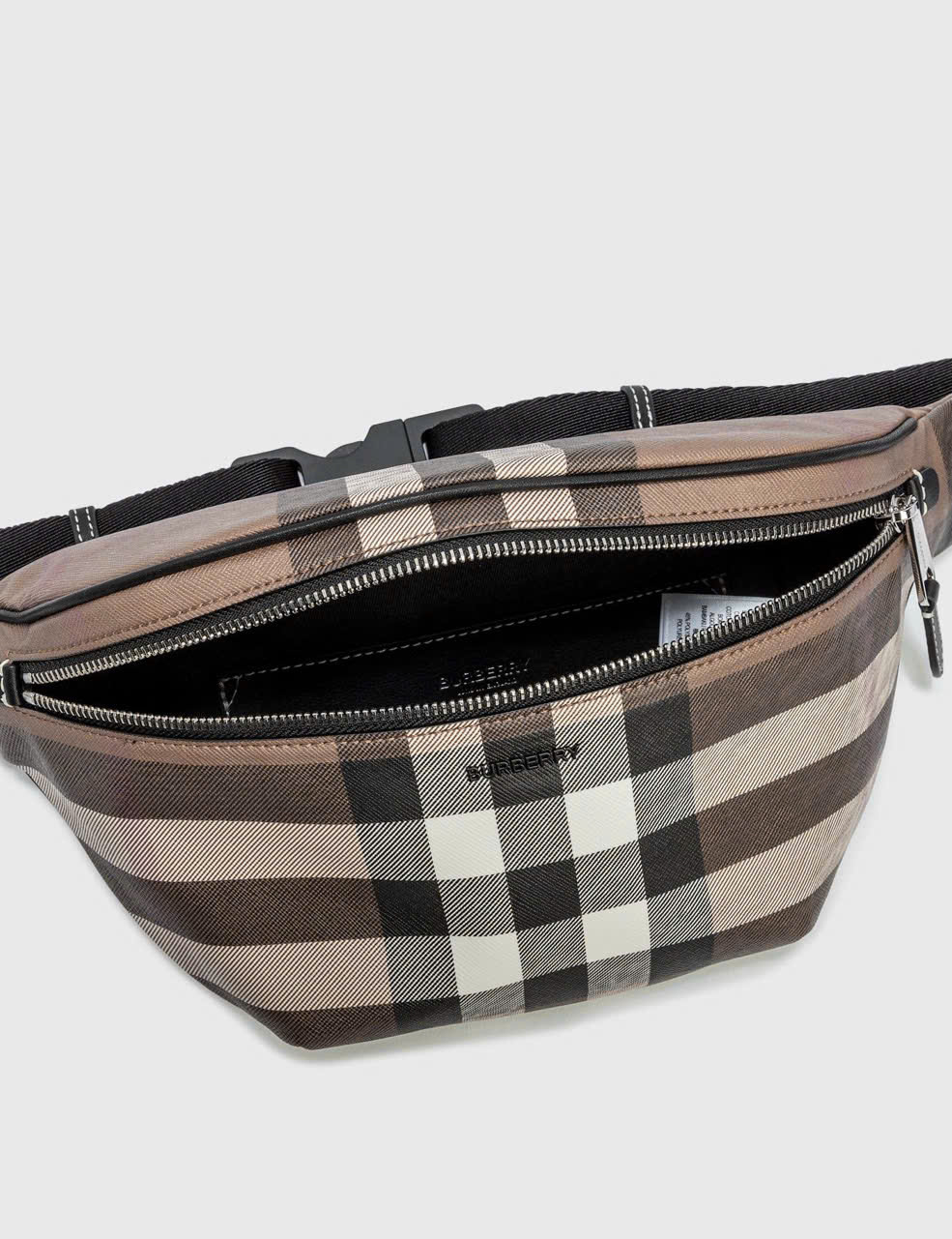Túi đeo chéo, đeo bụng Burberry BBR Nâu kẻ sọc Like Auth fullbox CD