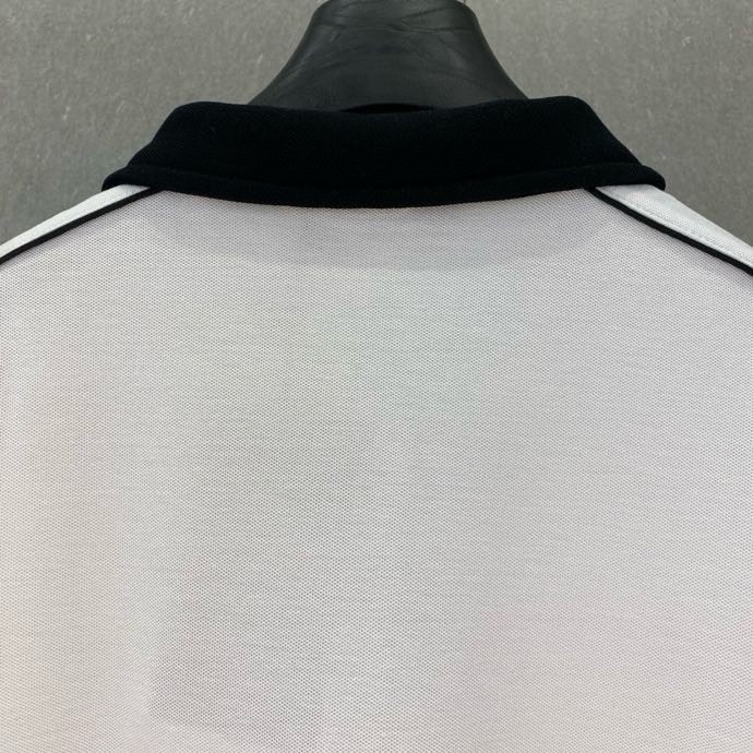 Áo polo Gucci GC Trắng logo tròn kẻ sọc viền Đen Like Auth VTN
