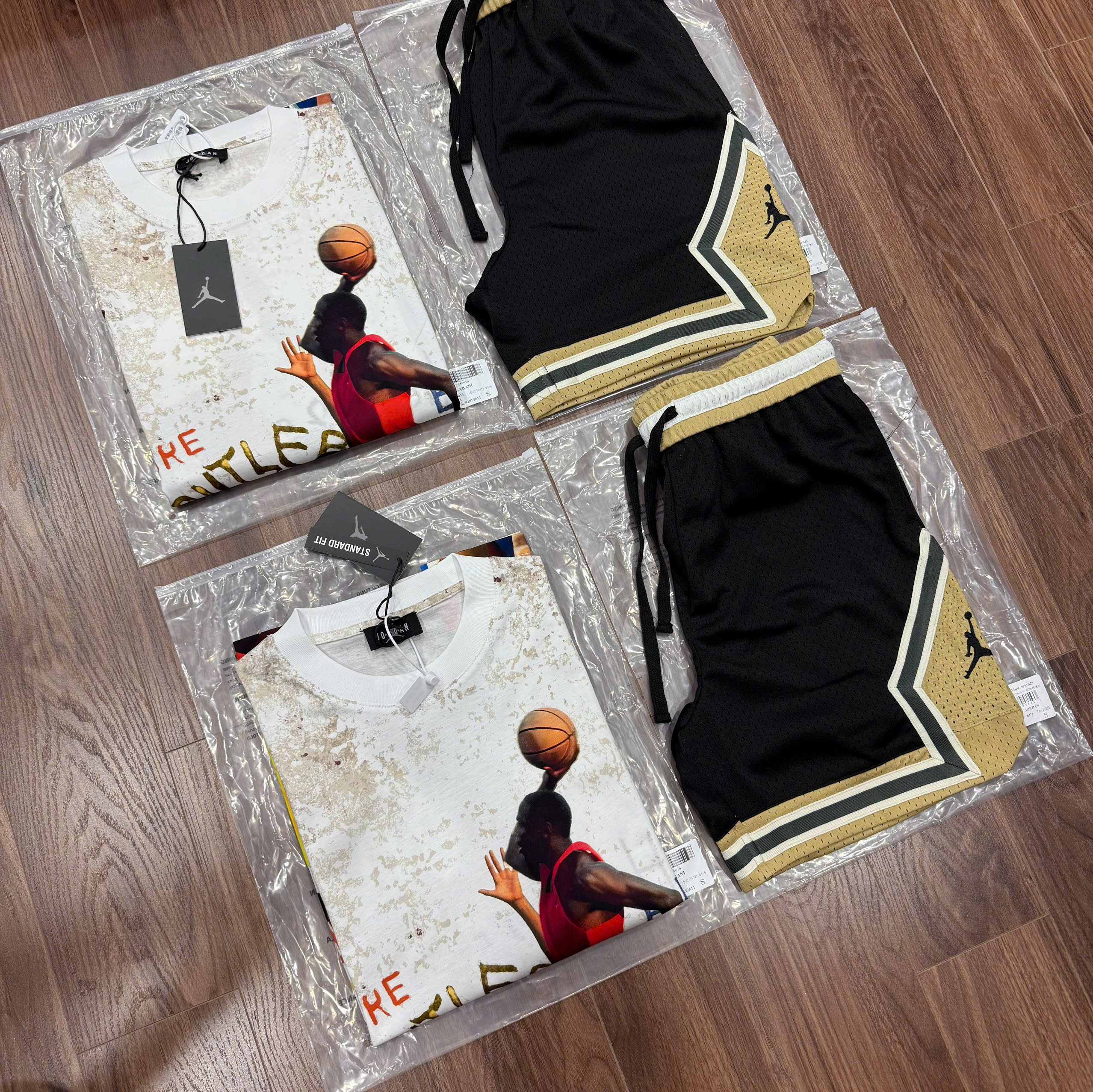 Bộ, set hè Jordan họa tiết bóng rổ Like Auth CD