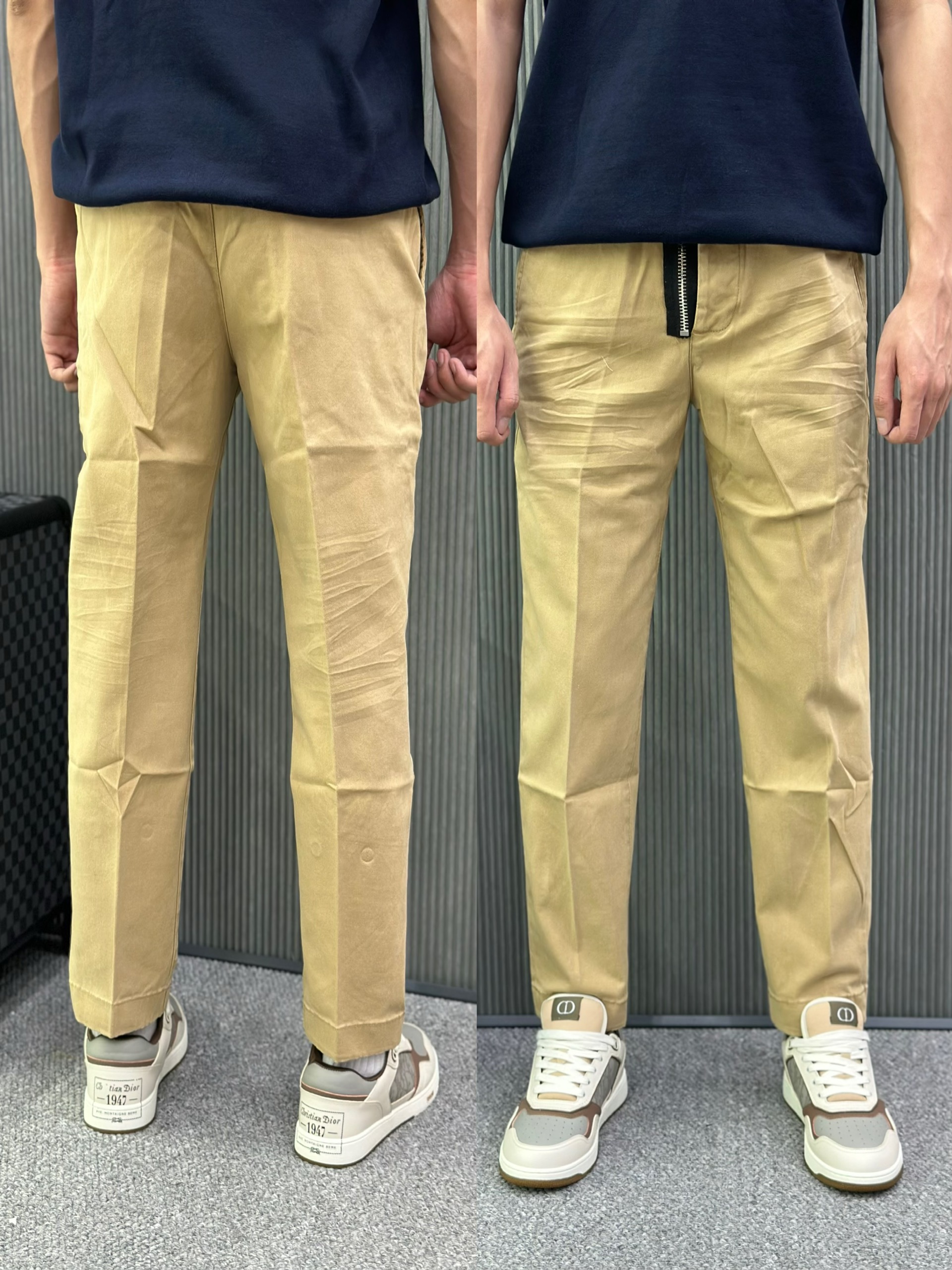 Quần dài kaki Dsquared2 DSQ2 Be khóa lệch Like Auth VTN