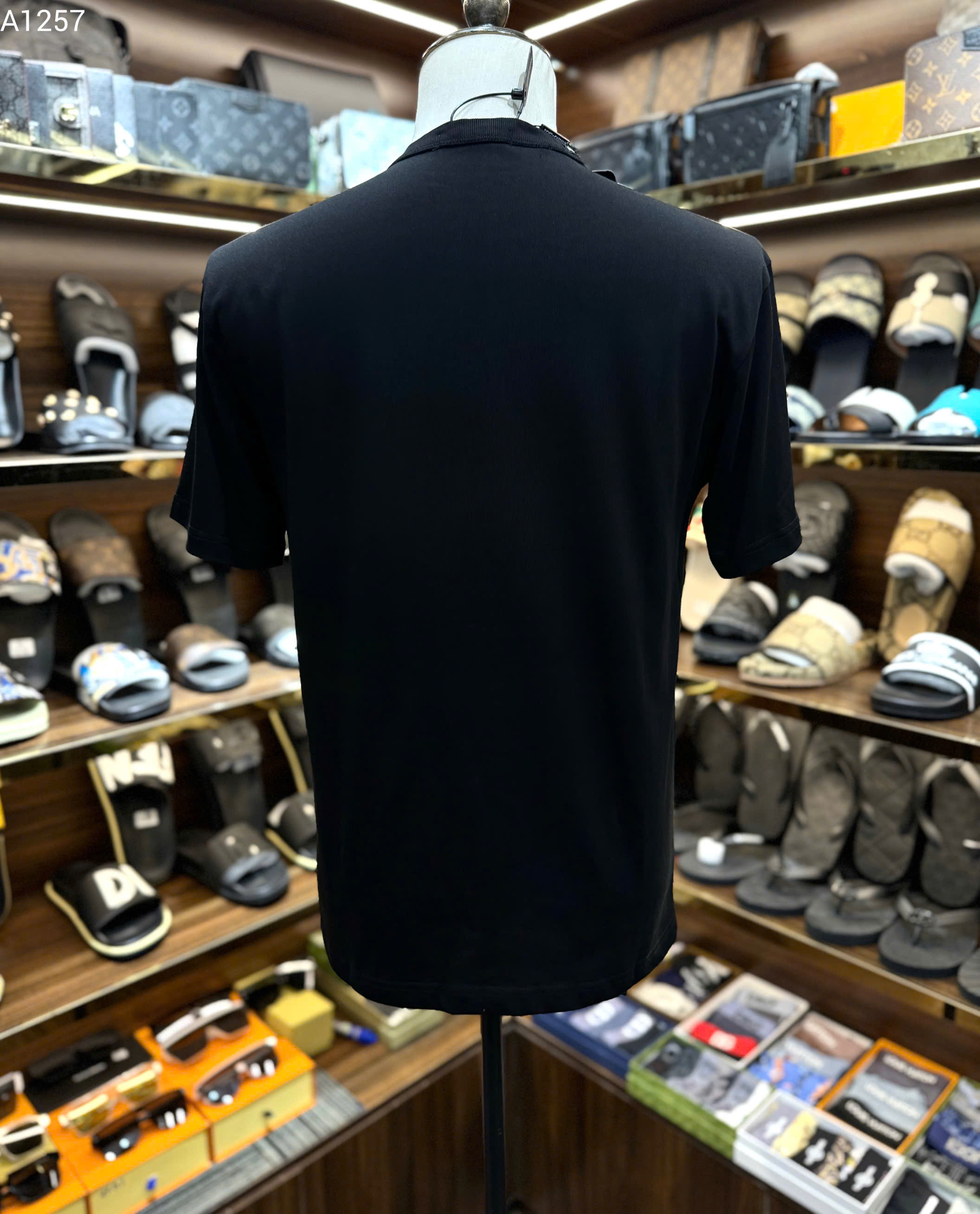 Áo phông T-shirt Dolce Gabbana DG logo tag vuông ngực logo chữ thêu cạp Like Auth MK