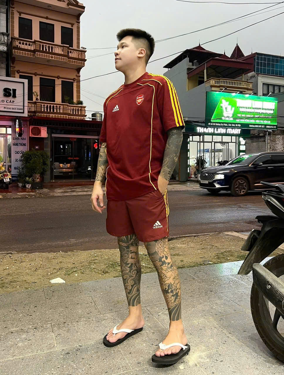 Bộ, set hè Adidas A kẻ sọc viền Like Auth NV