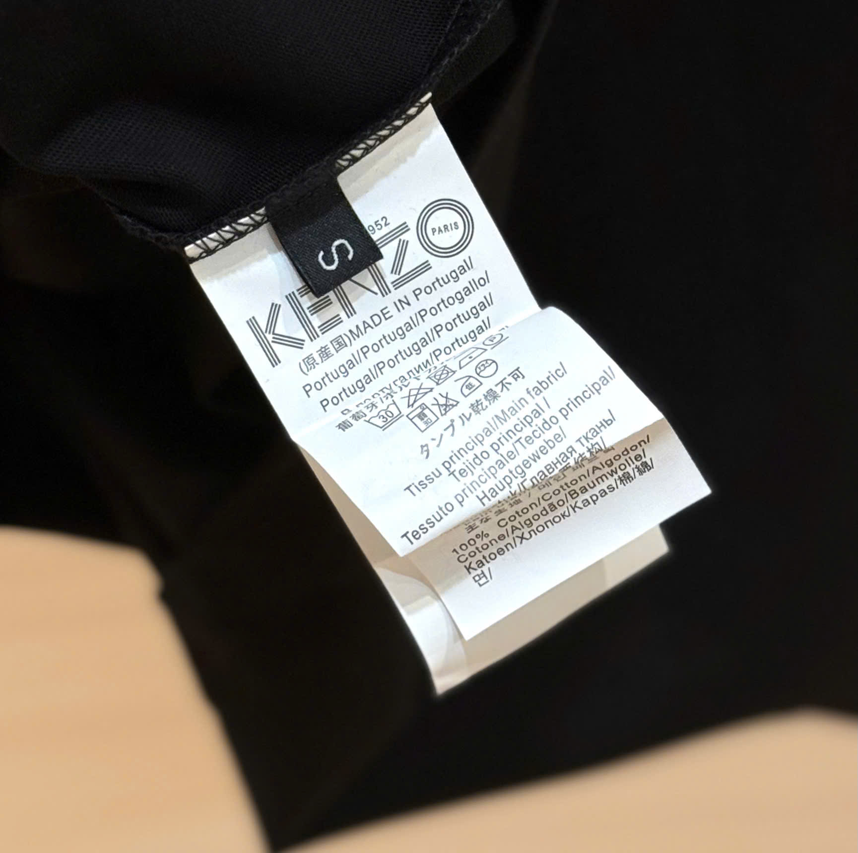 Áo phông T-shirt Kenzo KZ Đen logo mặt Hổ Xanh Like Auth DDT