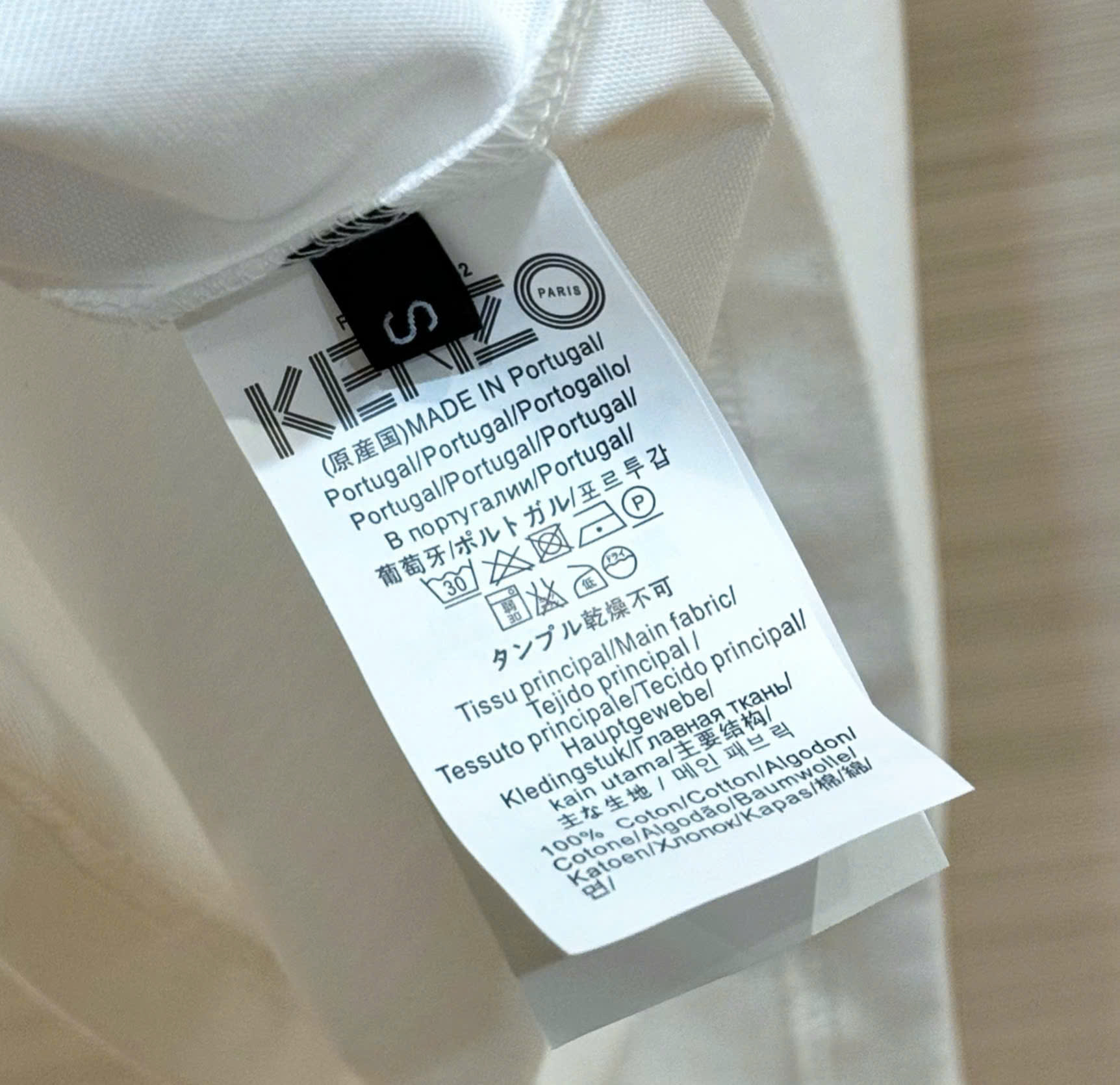 Áo phông T-shirt Kenzo KZ Trắng logo mặt Hổ Xanh Like Auth DDT